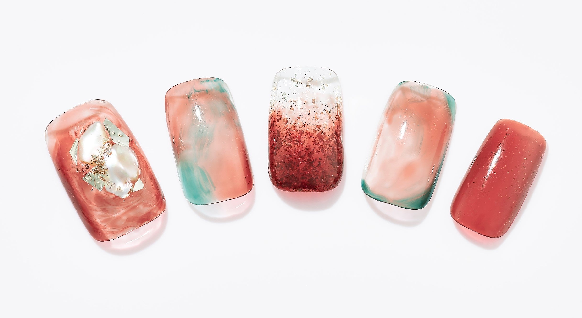 パラドゥ　ミニネイル＜BR09 カカオフィズ＞アート例