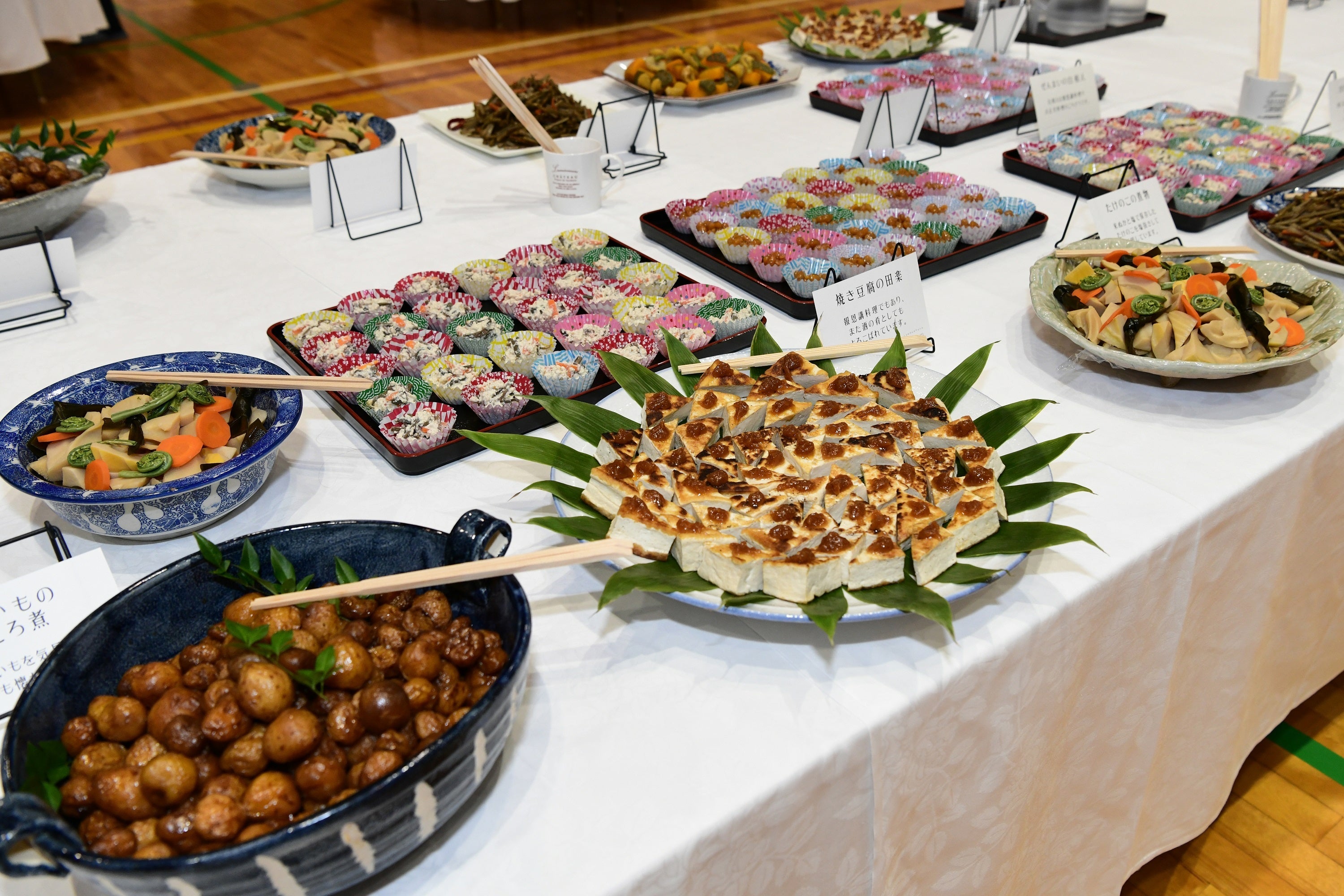 昨年度のレセプション　池田町郷土料理