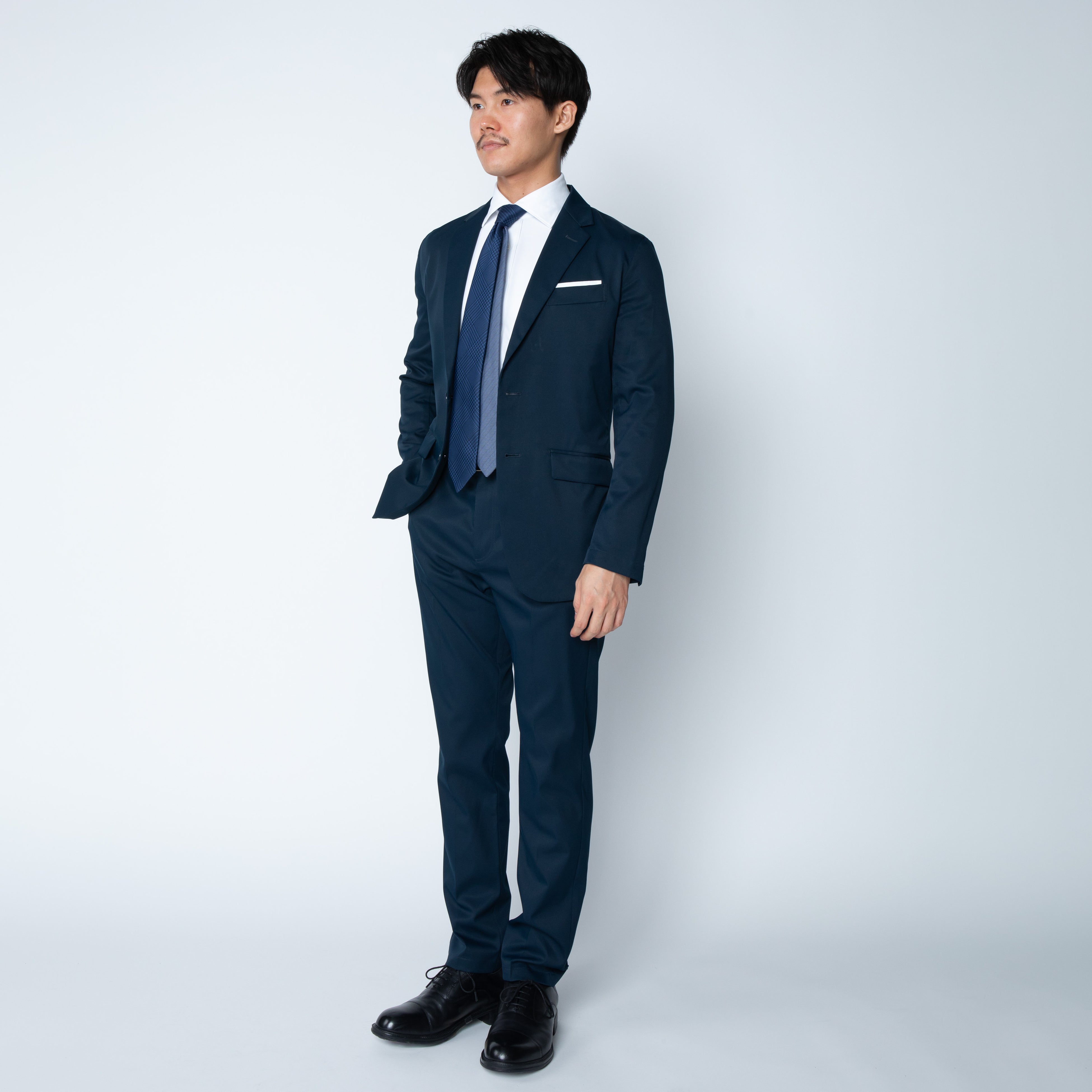 ◎美品 人気アイテムWWS スーツ 濃紺 L 高機能スーツ 洗える 1 35410-435-