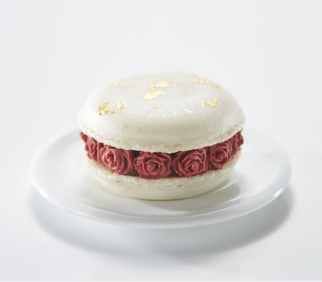 マカロン・オ・フルール  ミニョン　ブラン＆ルージュ（フランボワーズ）