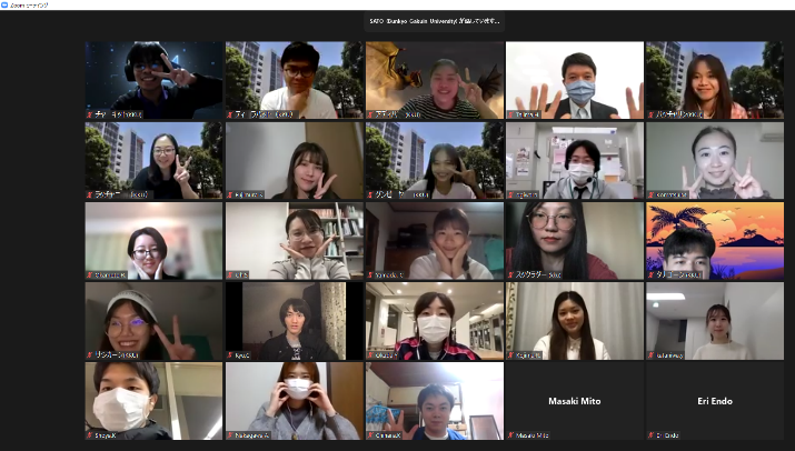 オンライン交流の様子