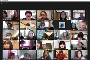 オンライン交流の様子