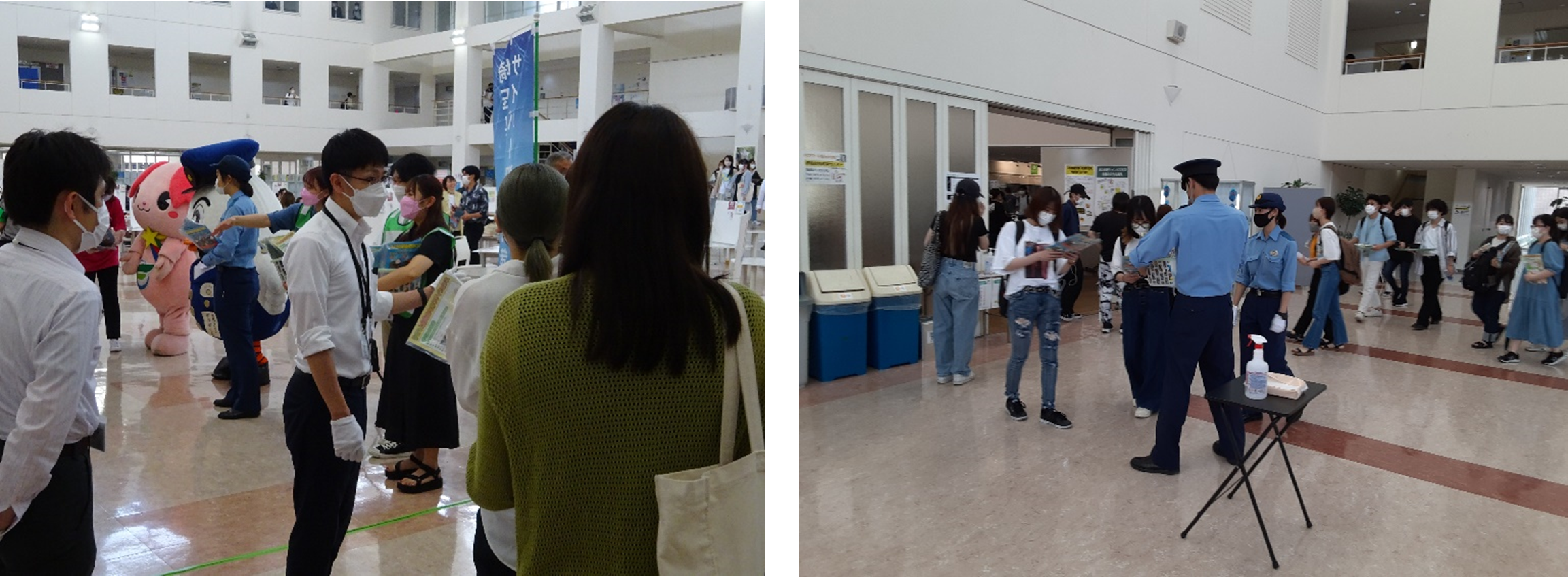 セルフディフェンス啓発キャンペーン 当日実施の様子