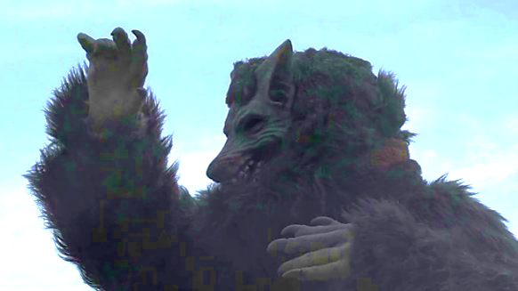 主人公の古代人が入っている着ぐるみ「カッタン」