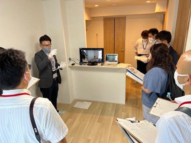 メディア向け完成現場見学会の様子