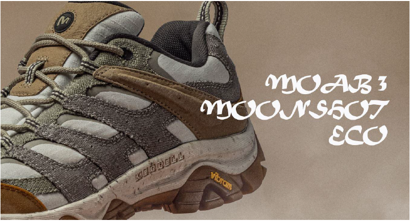 MERRELLを代表するハイキングシューズ「MOAB」のフルサステナブル
