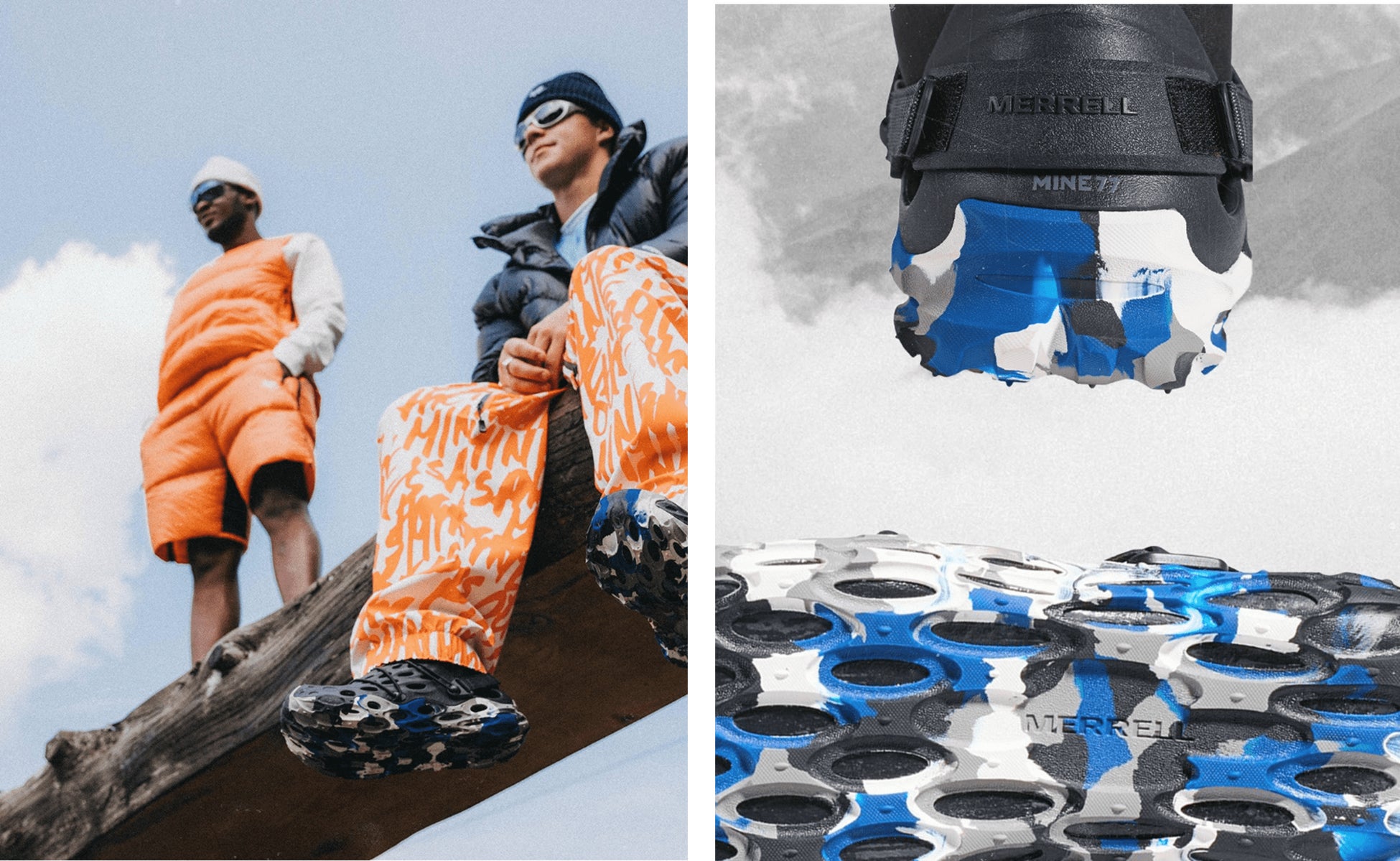 メレル MERRELL HYDRO MOC MINE77」と「MERRELL 1TRL」との初のコラボレーションシューズが