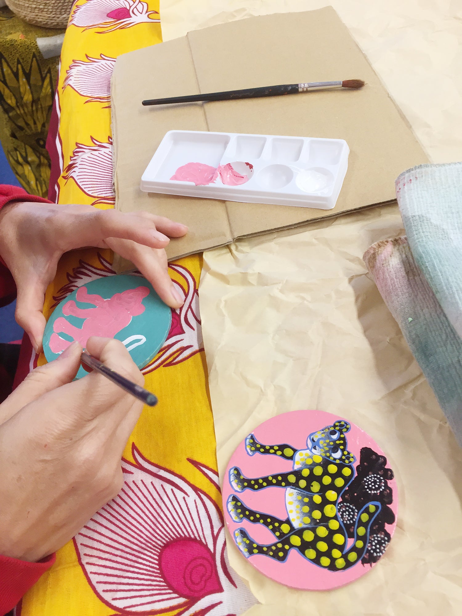 コースター作り（イメージ）