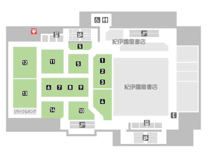「ハルクスポーツ マチダ」展開MAP