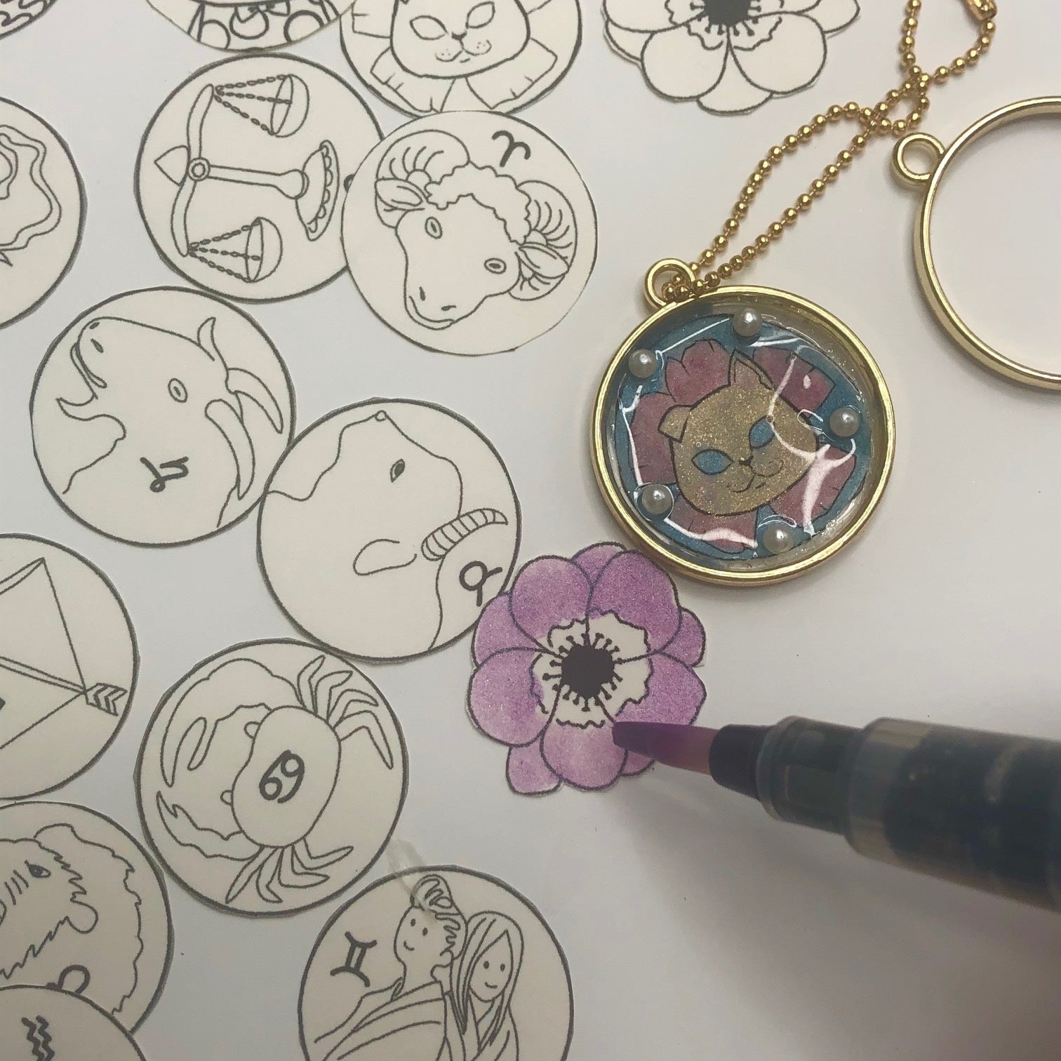 オリジナルキーホルダーを作るワークショップ