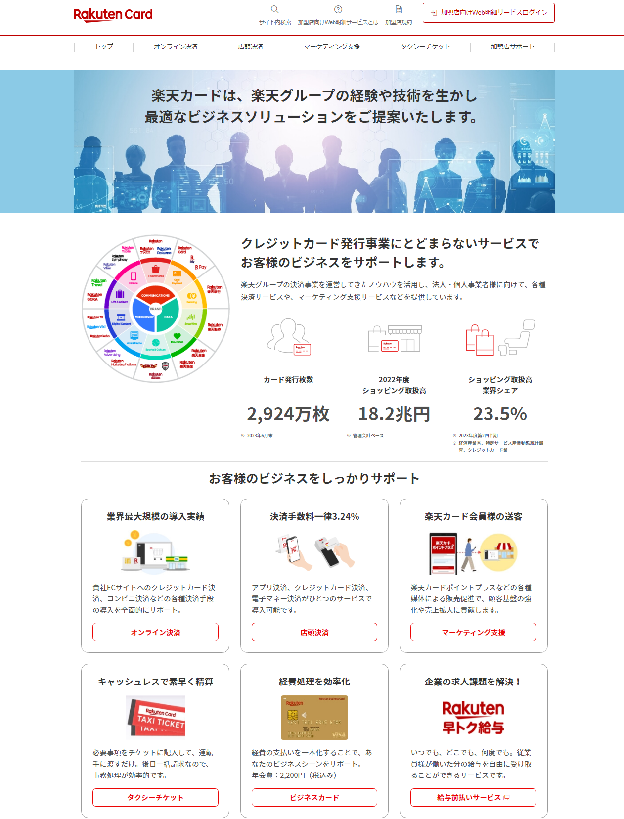 法人・個人事業者のお客様向けトップページ