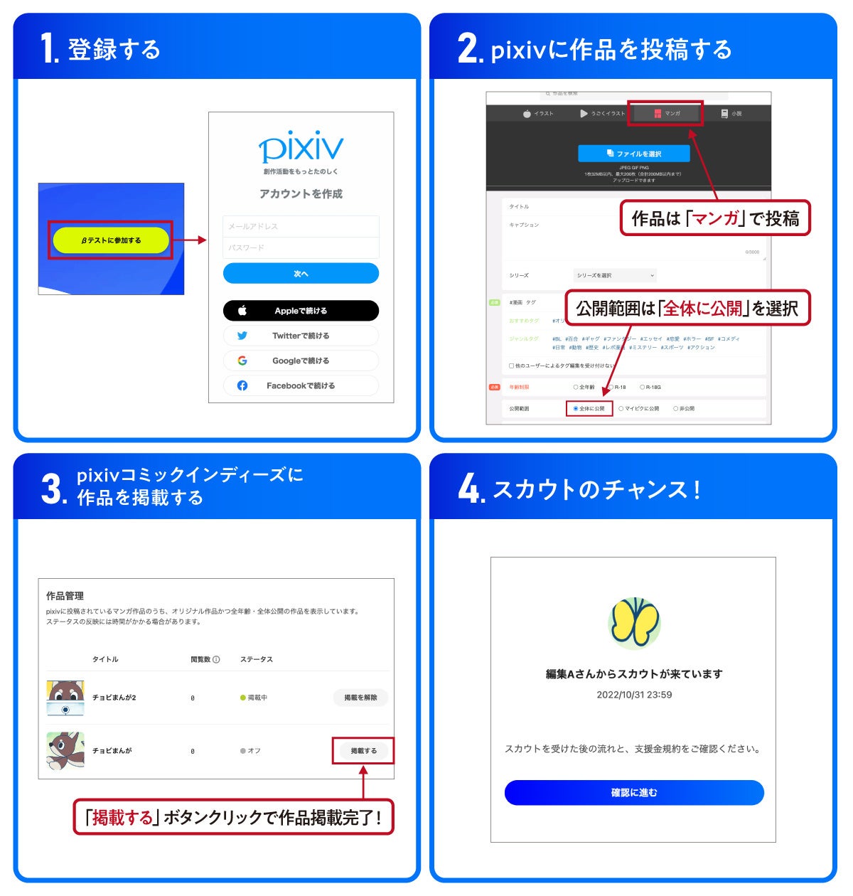 マンガ家デビューを目指すクリエイターとマンガ編集者が繋がるサービス Pixivコミックインディーズ B版の提供開始 ピクシブ株式会社のプレスリリース マンガ家デビューを目指すクリエイターとマンガ編集者が繋がるサービス Pixivコミックインディーズ B版の提供開始 ピクシブ株式会社のプレスリリース