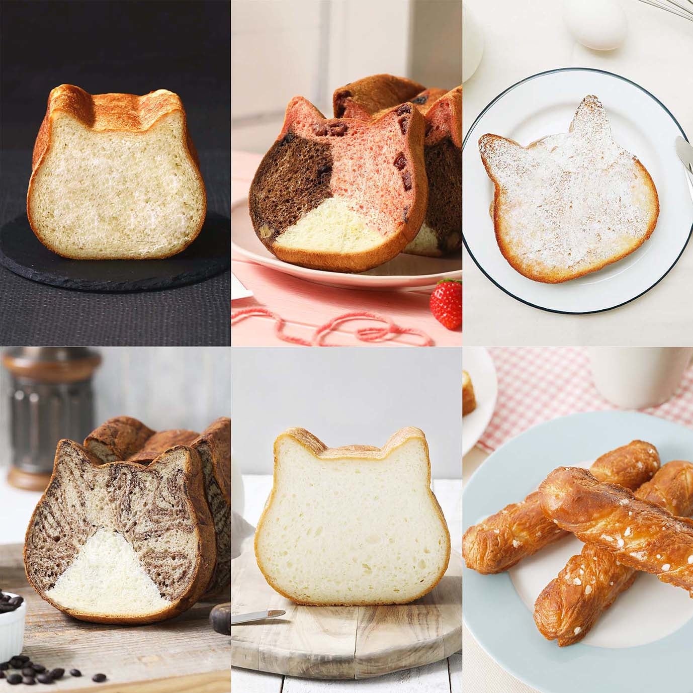 F&Jさん専用♪ねこねこ食パン3点セット 高評価のクリスマスプレゼント F&Jさん専用♪ねこねこ食パン3点