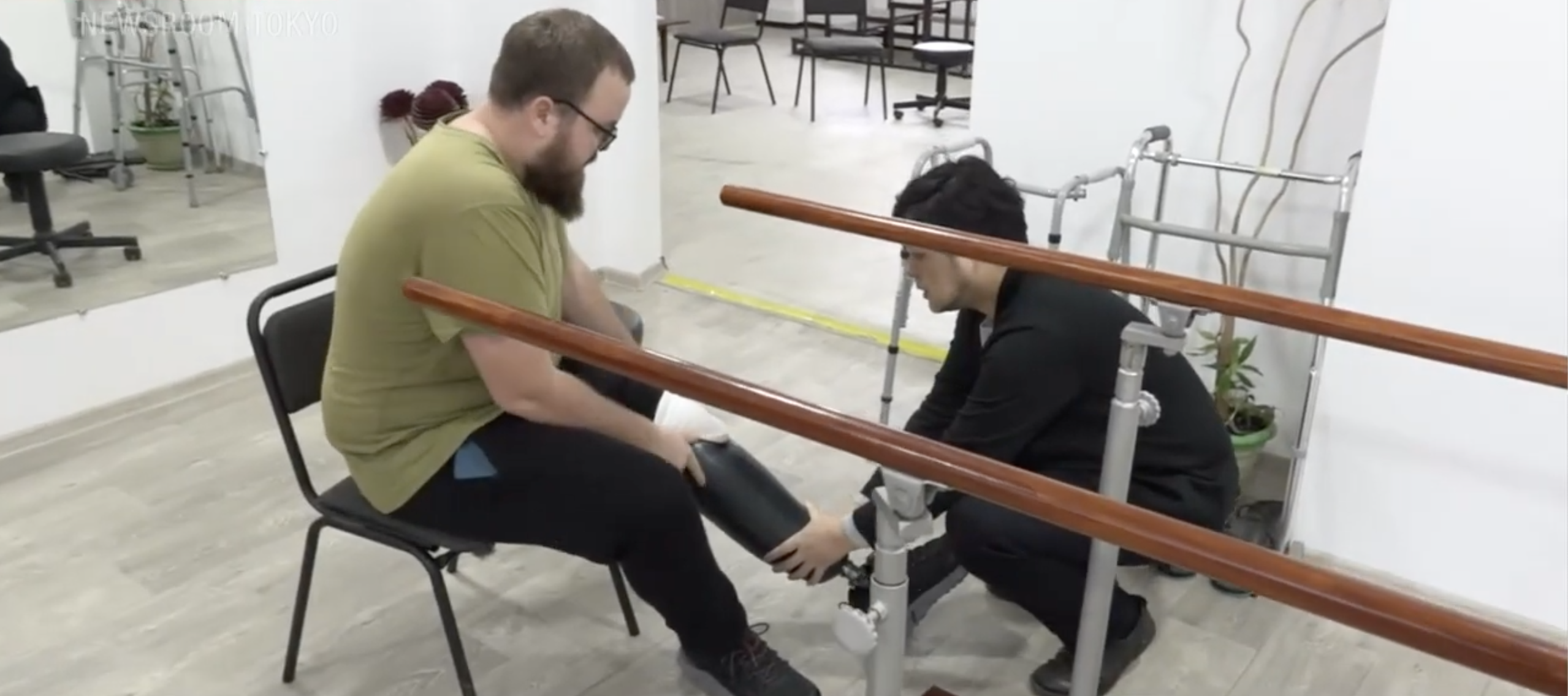 ウクライナの被害者とインスタリム代表の徳島