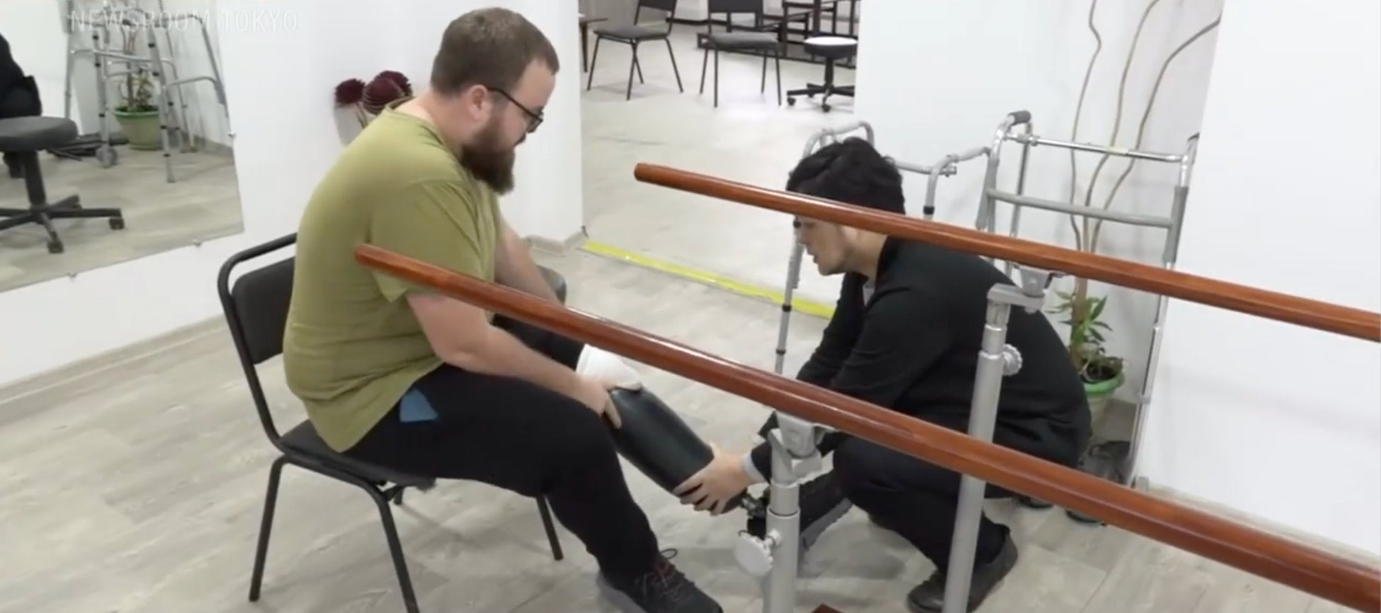 ウクライナの被害者とインスタリム代表の徳島