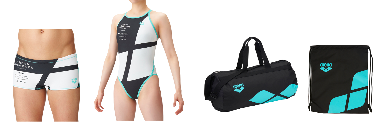 arena 競泳水着 ダイヤモンド　S トップ選手も着用！チームや仲間との絆をダイヤモンドのデザインで表現