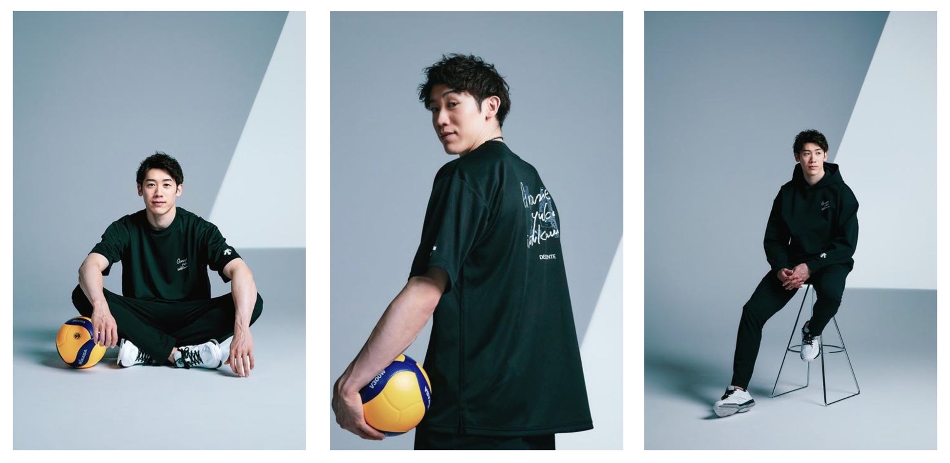 ♡WEB限定品♡石川祐希選手デサントオリジナルTシャツ BK (M)&タオル デサント』が プロバレーボーラー石川祐希選手と