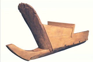 久宝寺遺跡出土　準構造船　複製品（公益財団法人 大阪府文化財センター）