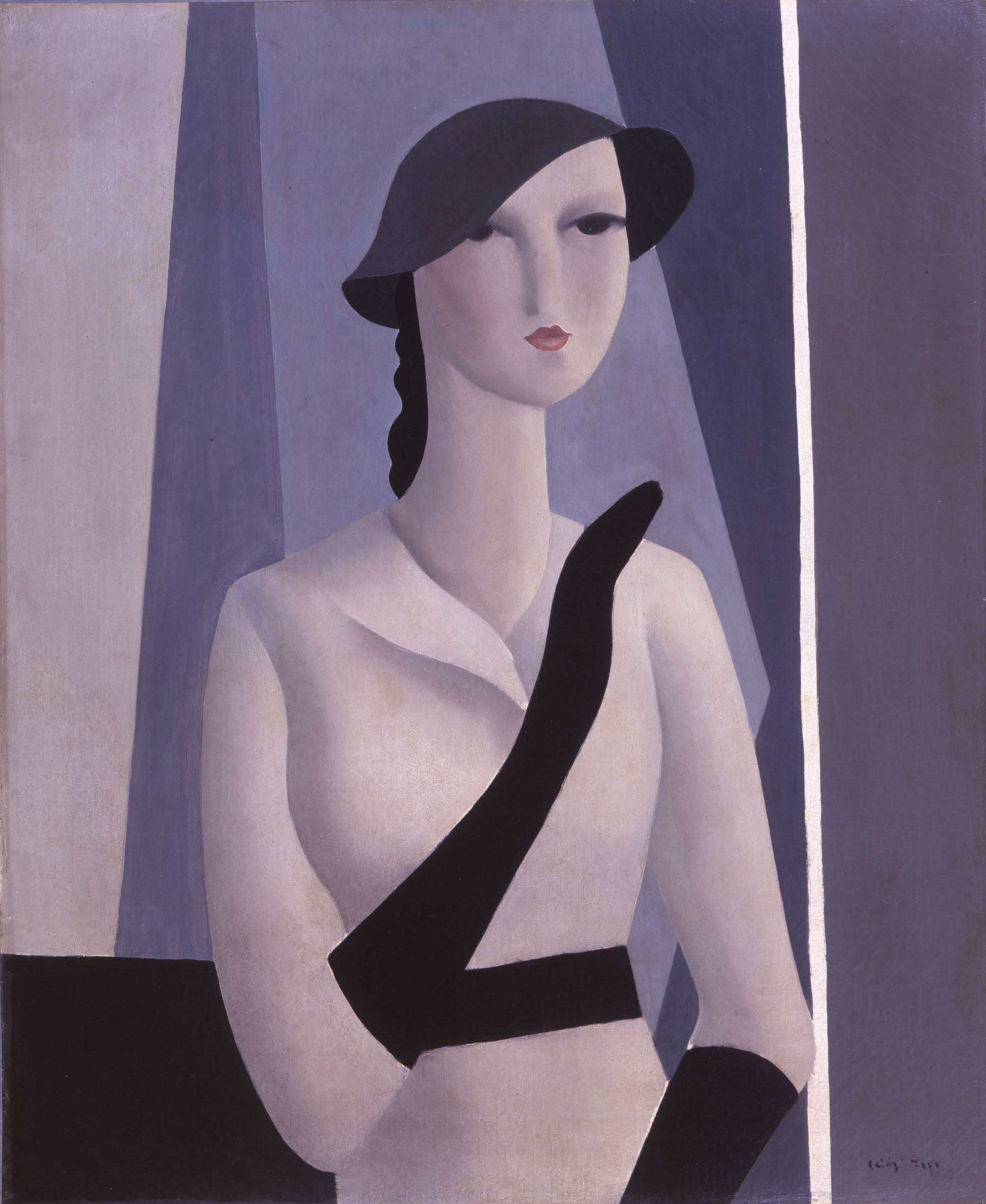 東郷青児《婦人像》1930-35年　　