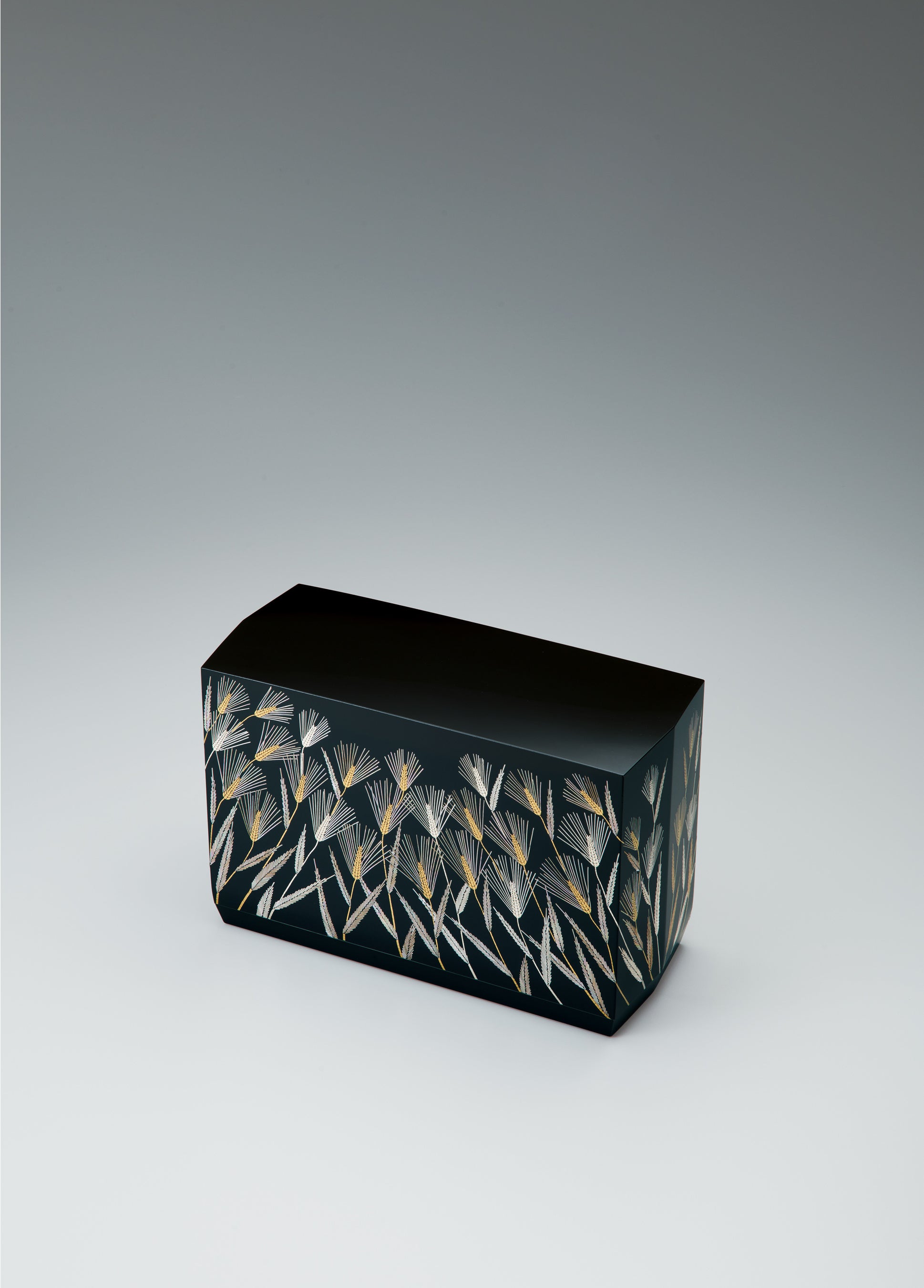 【漆芸】切金螺鈿箱「麦浪」金城 一国斎