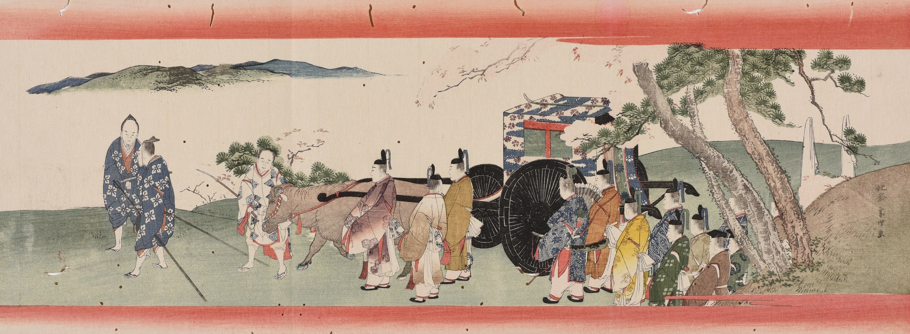 葛飾北斎《曙艸（吉野山花見）》 島根県立美術館蔵 （永田コレクション） ［展示3月15日~3月26日］