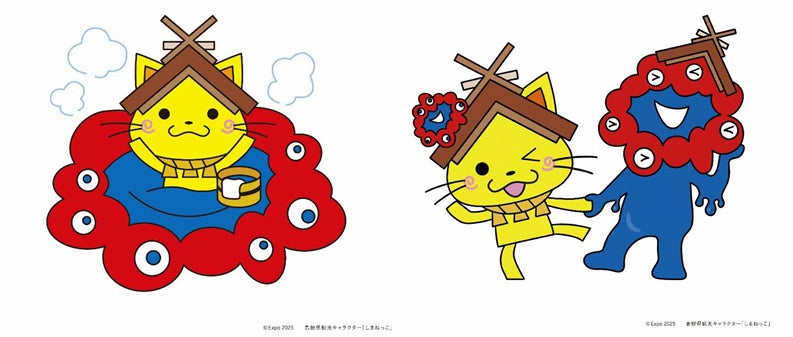 島根県観光キャラクター「しまねっこ」、大阪・関西万博公式 島根県観光キャラクター「しまねっこ」、大阪・関西万博公式