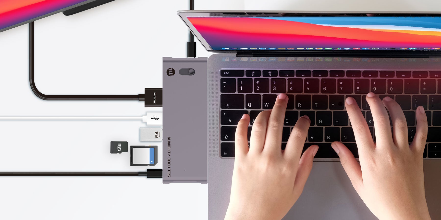 TUNEWEAR ALMIGHTY DOCK TB5 | デバイスに合わせて可変可能な