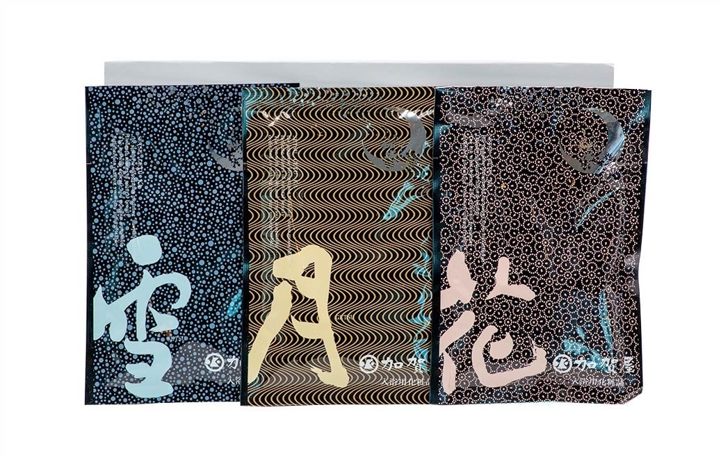 加賀屋オリジナル入浴剤セット『雪月花』（3個入り）