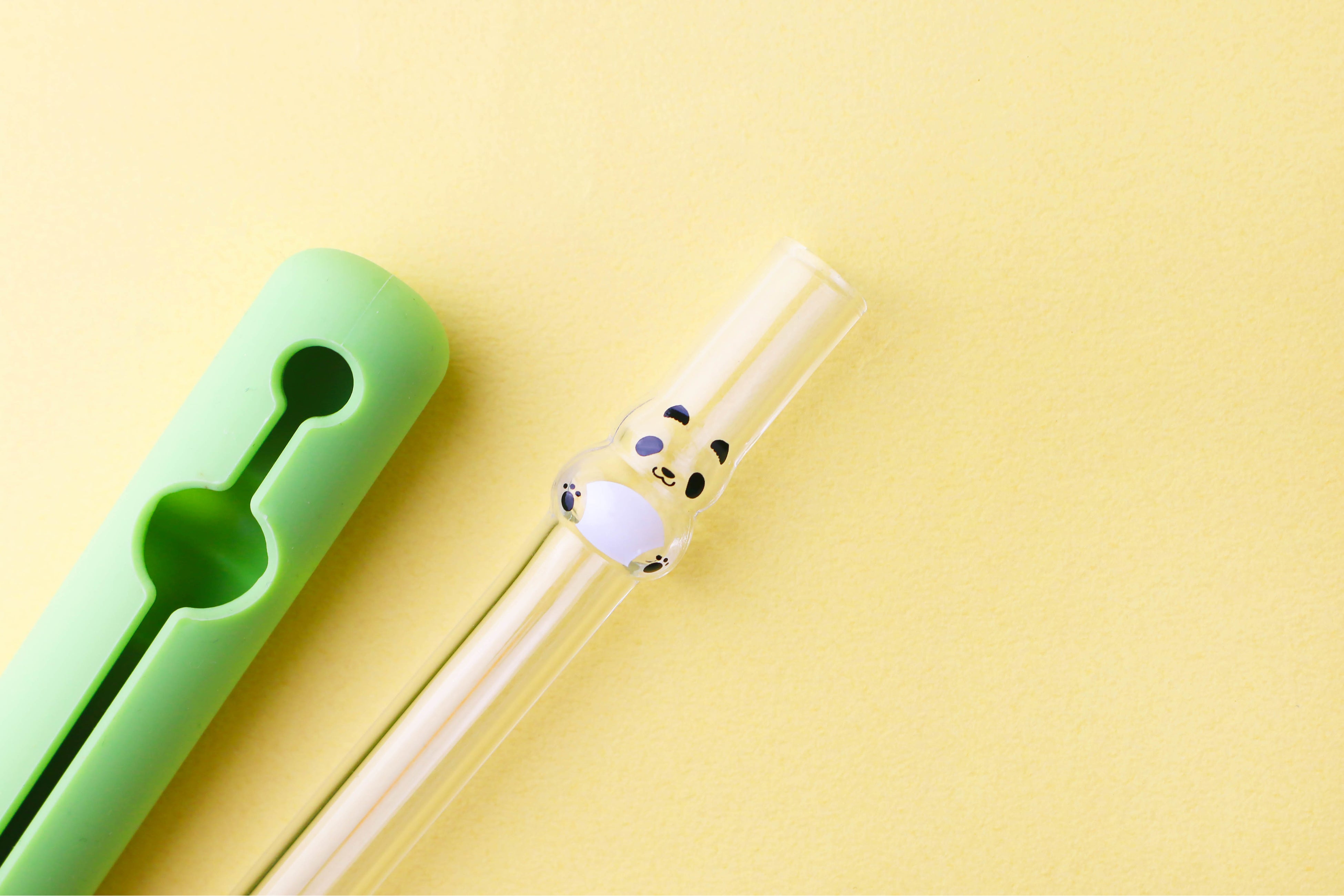 グッドグラス　ガラス製ストローセット「パンダ」