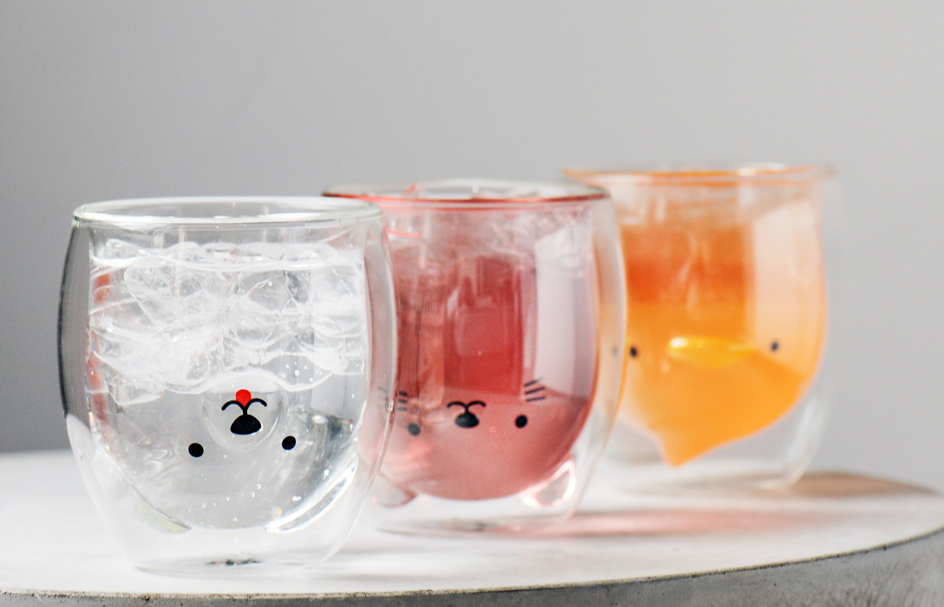 グッドグラス「いぬ」「ねこ」「あひる」