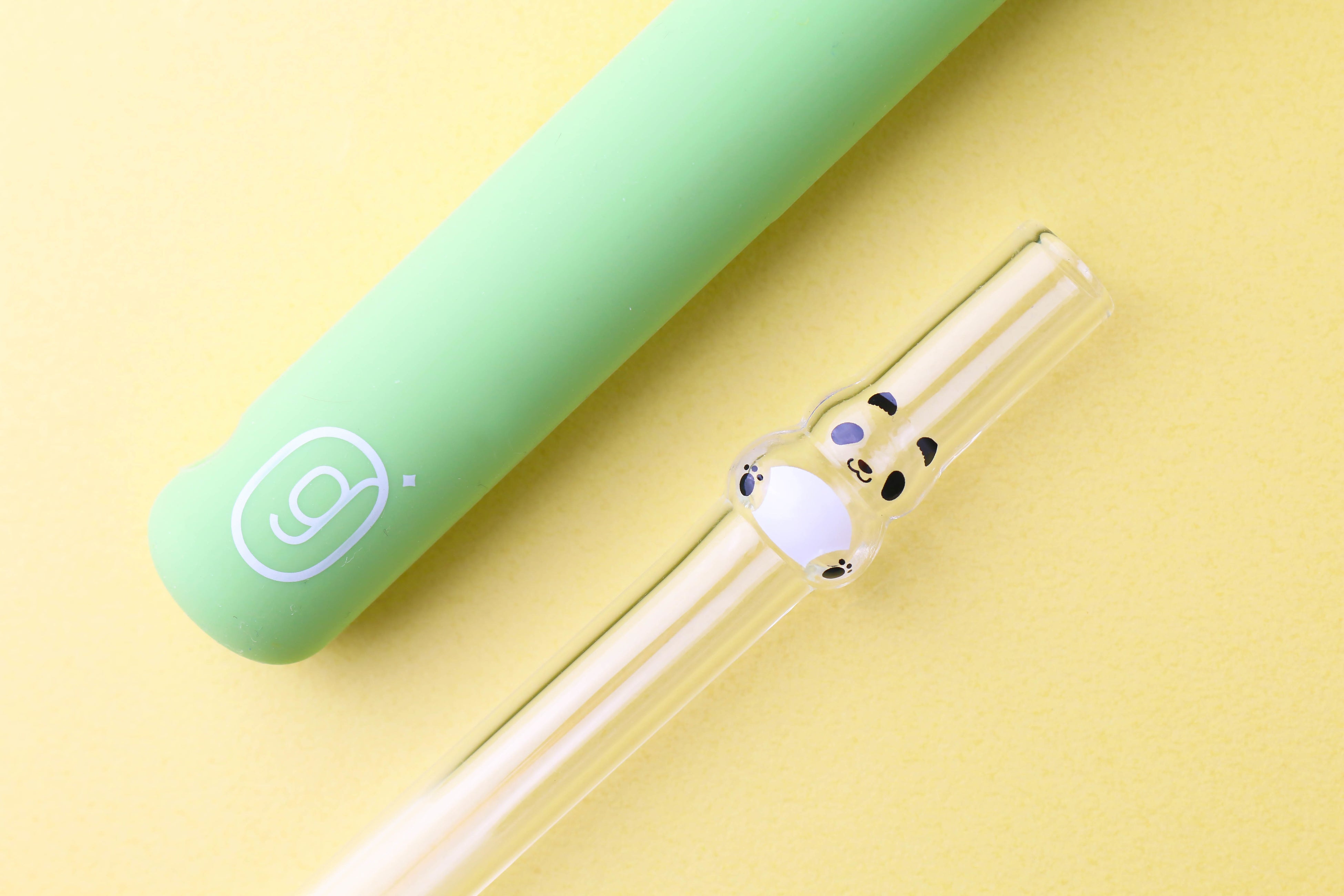 グッドグラス　「パンダ」ガラスストローセット