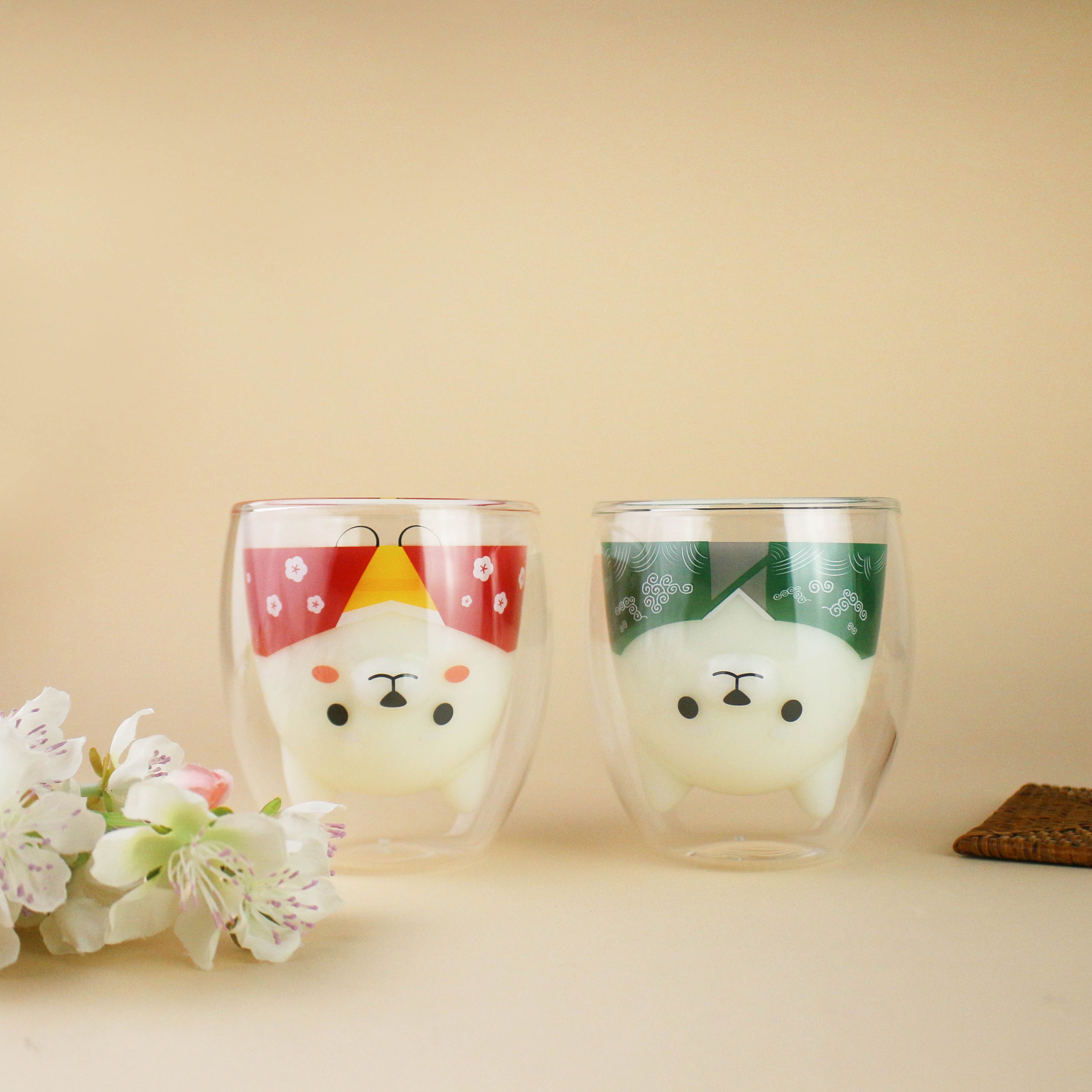 グッドグラス　和服しば仲良しセット（梅）