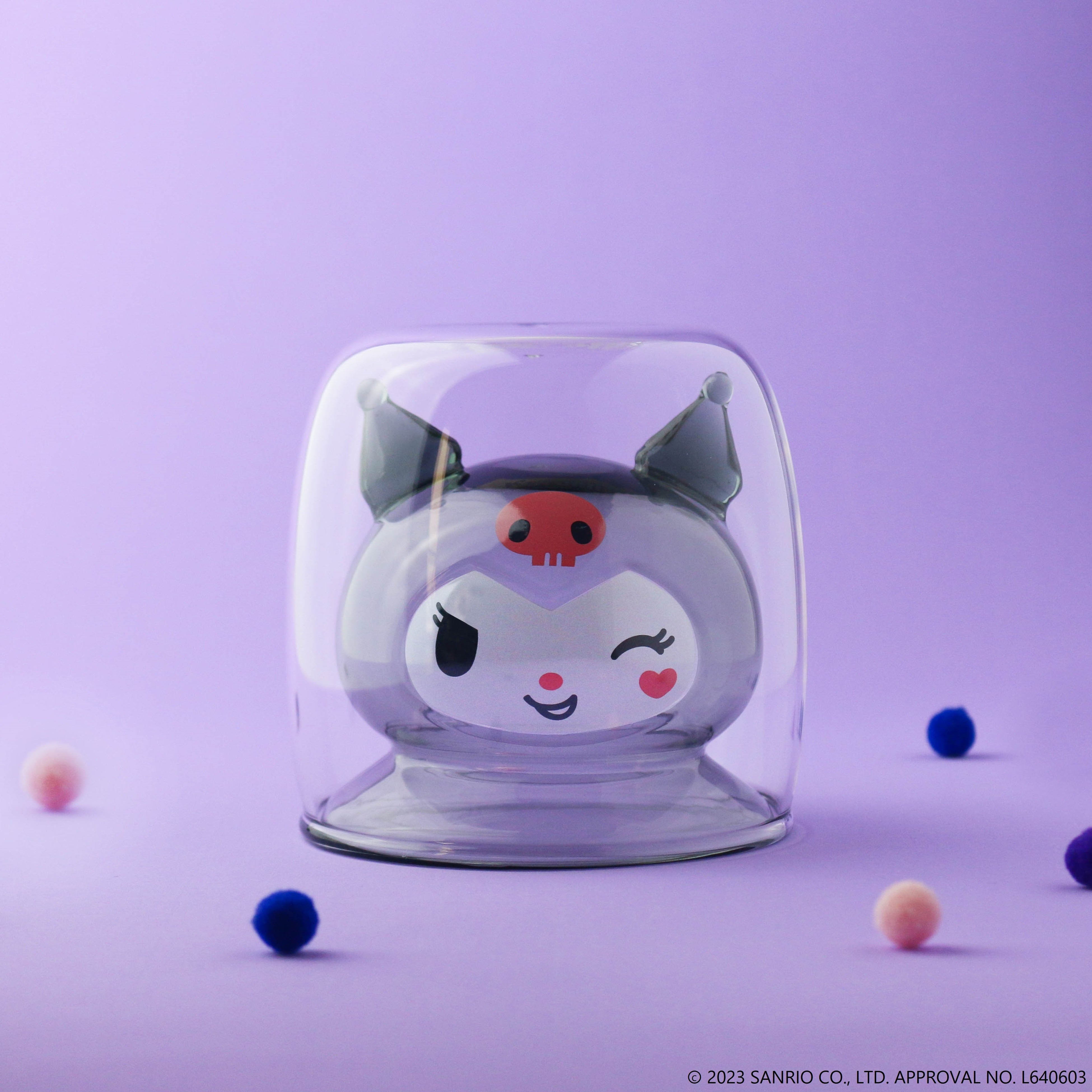 「クロミ（ウィンク）」ダブルウォールグラス