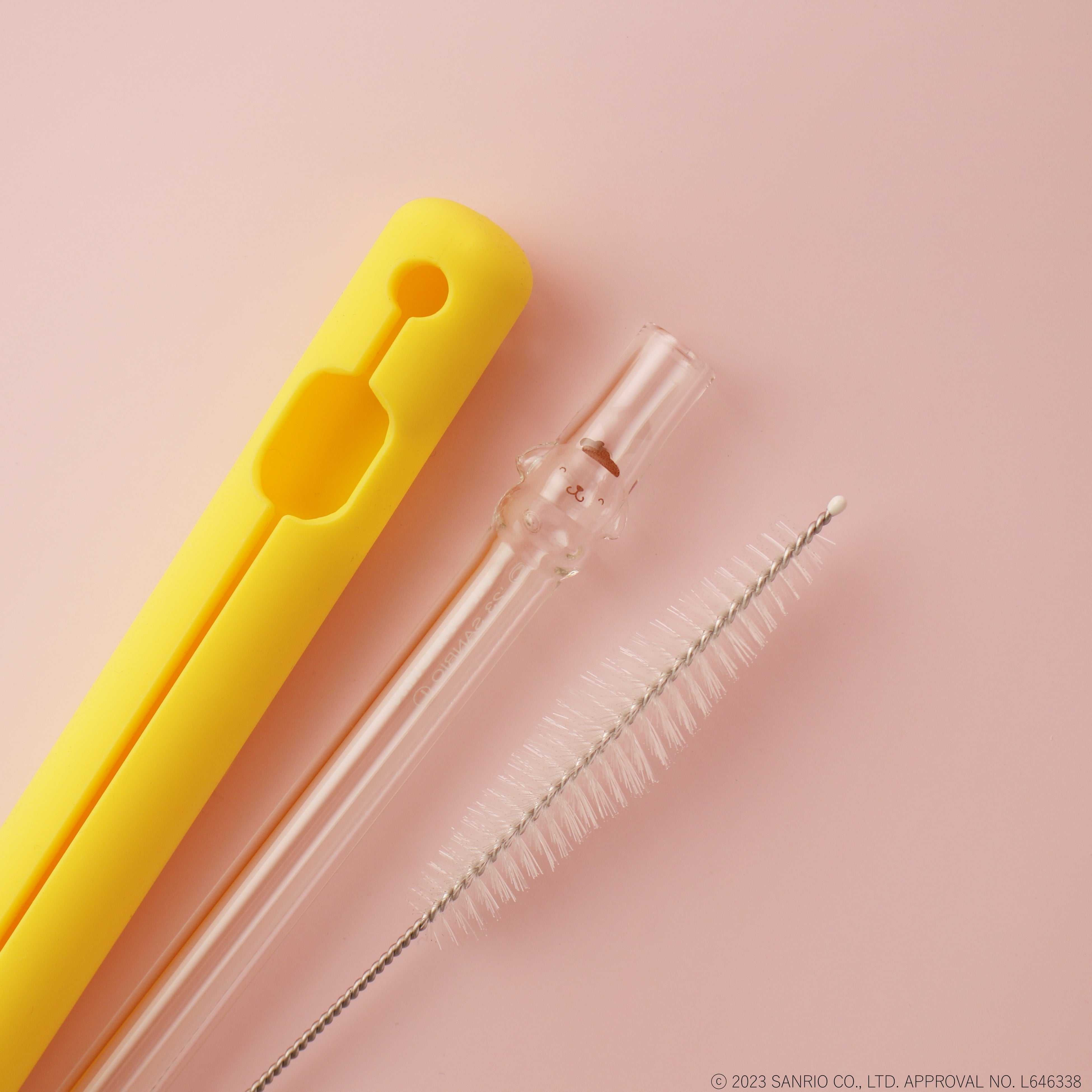 「ポムポムプリン」ストロー　（にっこり）