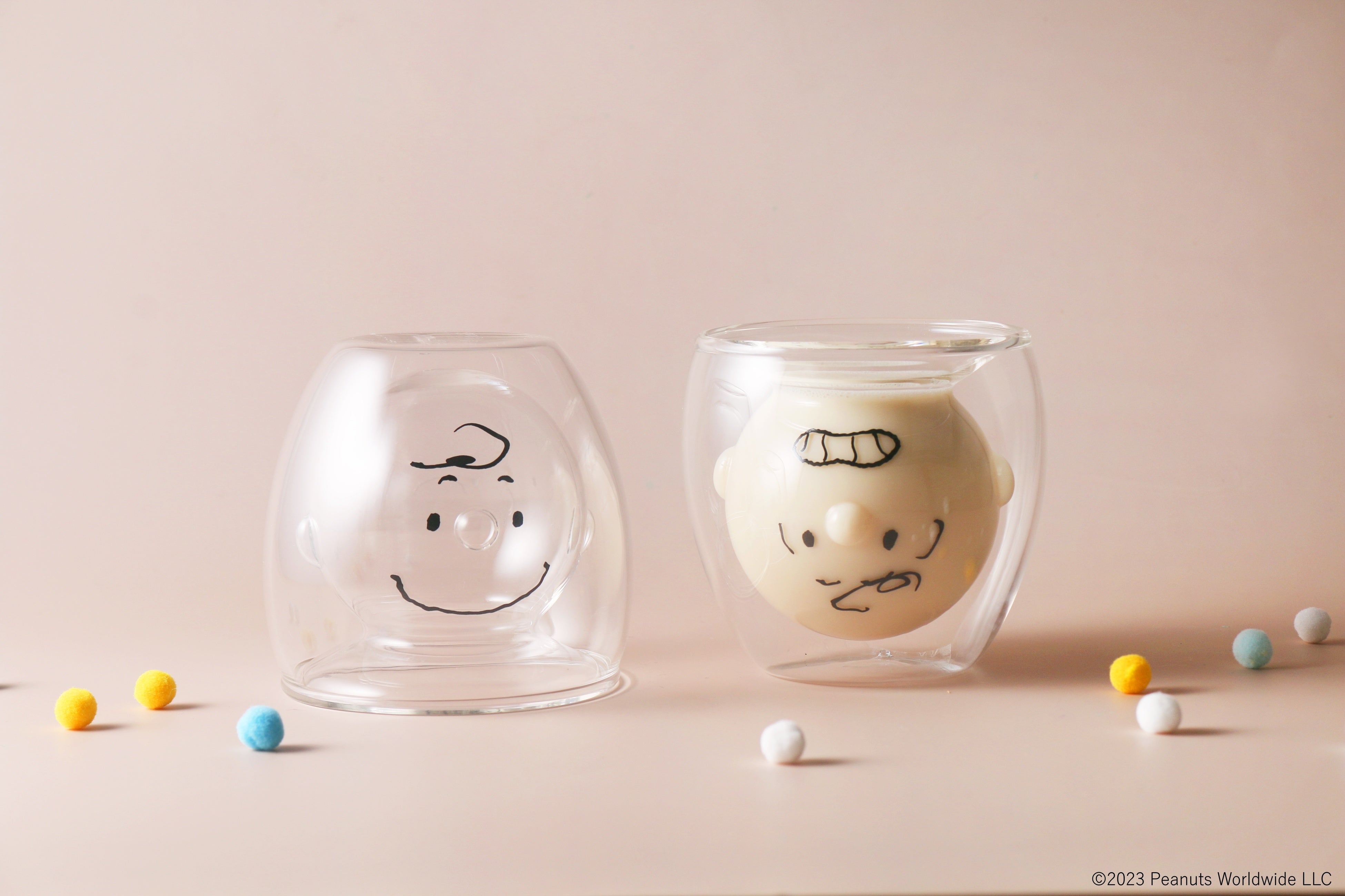 「チャーリーブラウン」グラス