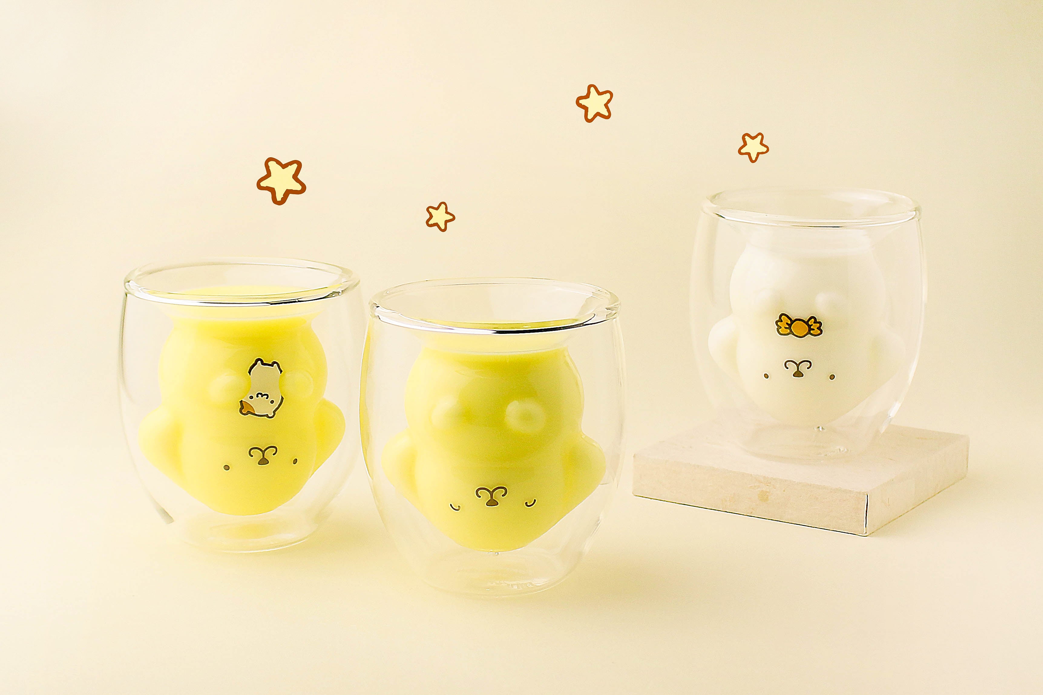 「ポムポムプリン」ダブルウォールグラス