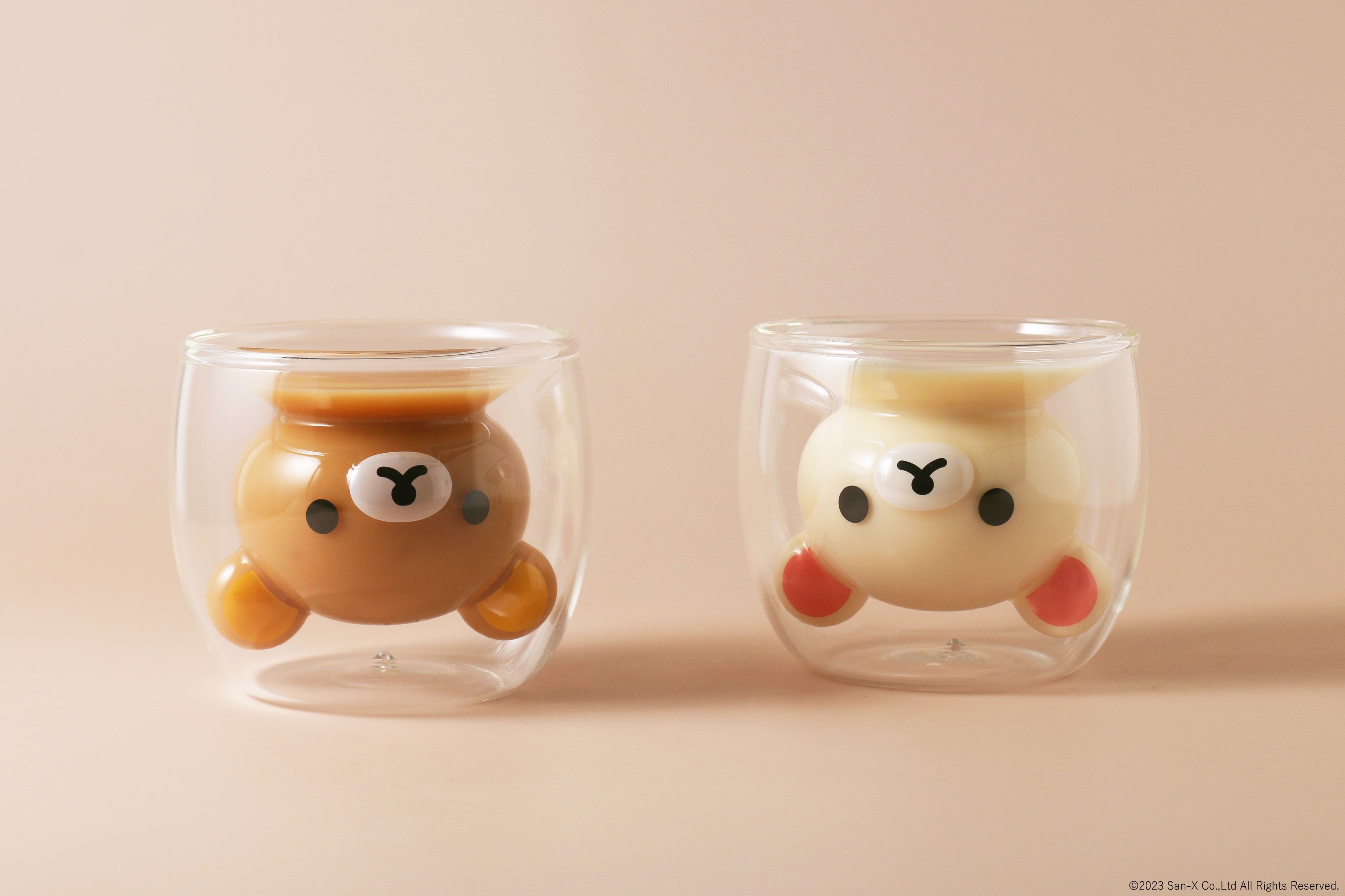 「リラックマ」・コリラックマ」ダブルウォールグラス
