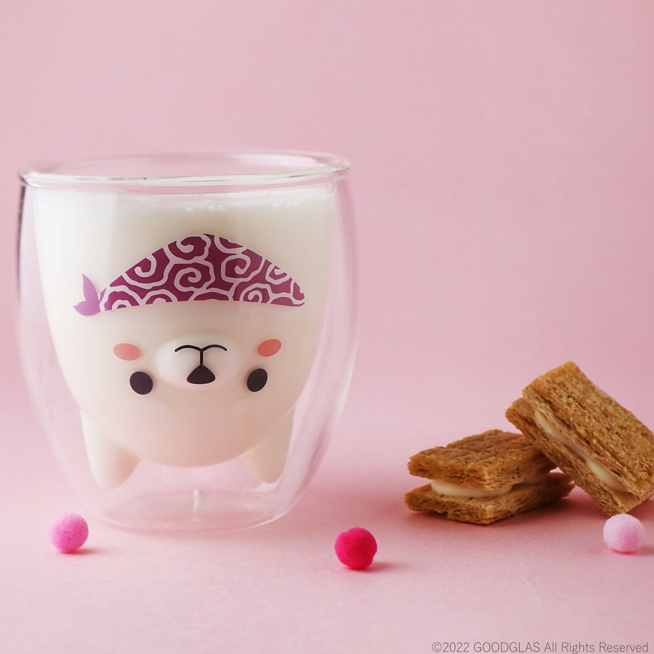 「しば」マグ（ピンクスカーフ）