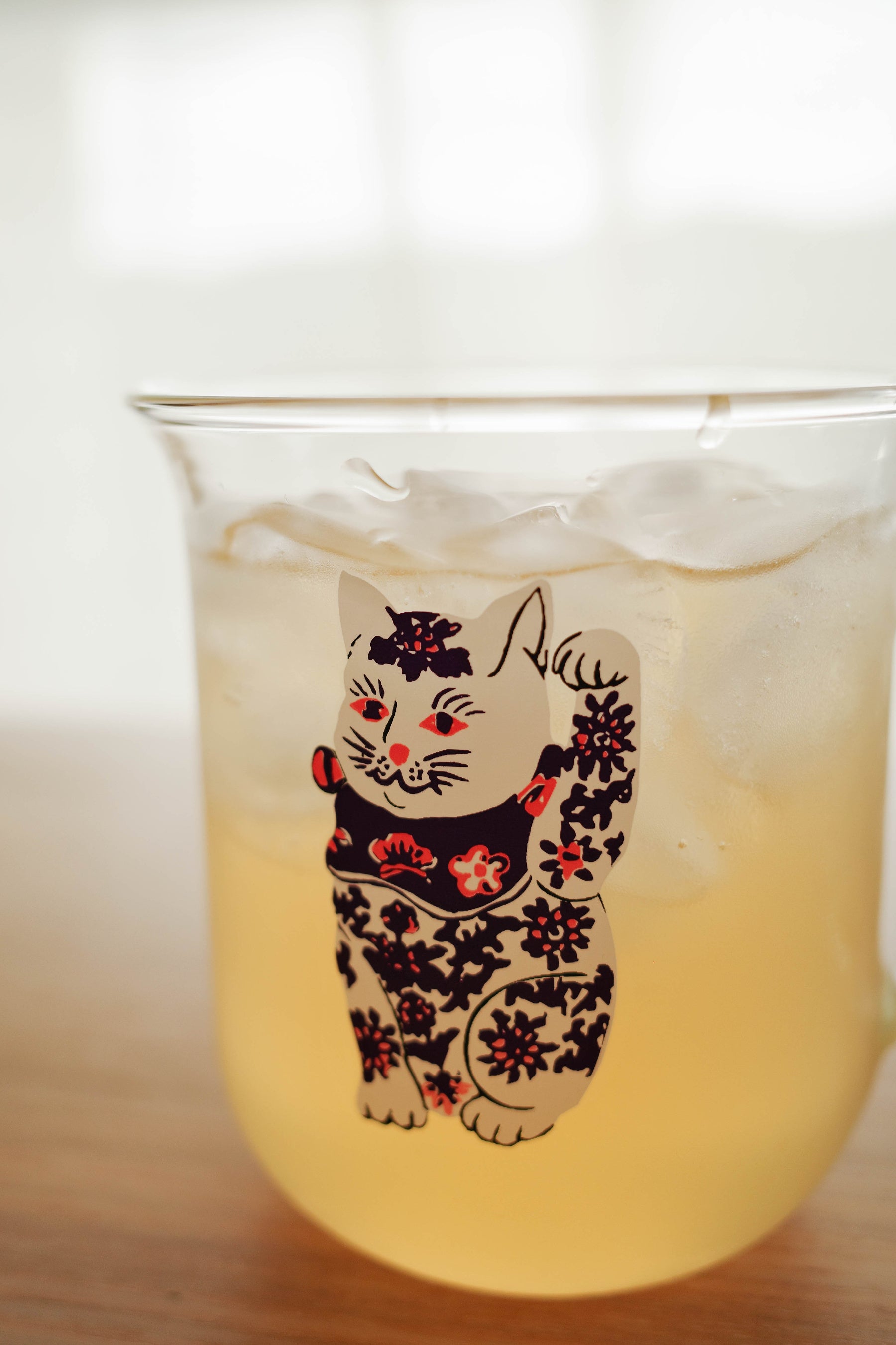 ケイタマルヤマ×グッドグラス  招き猫グラス