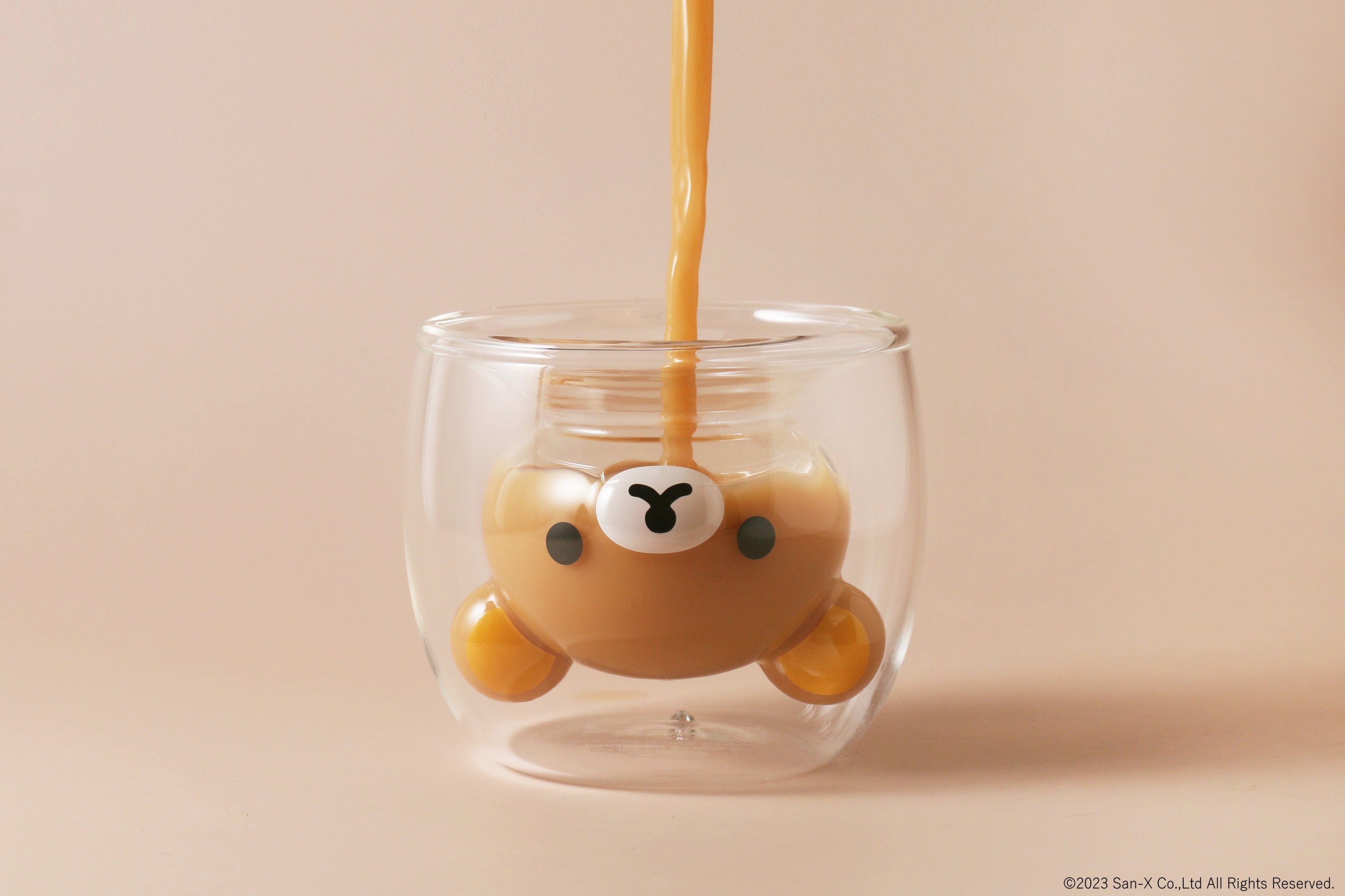 「リラックマ」ダブルウォールグラス