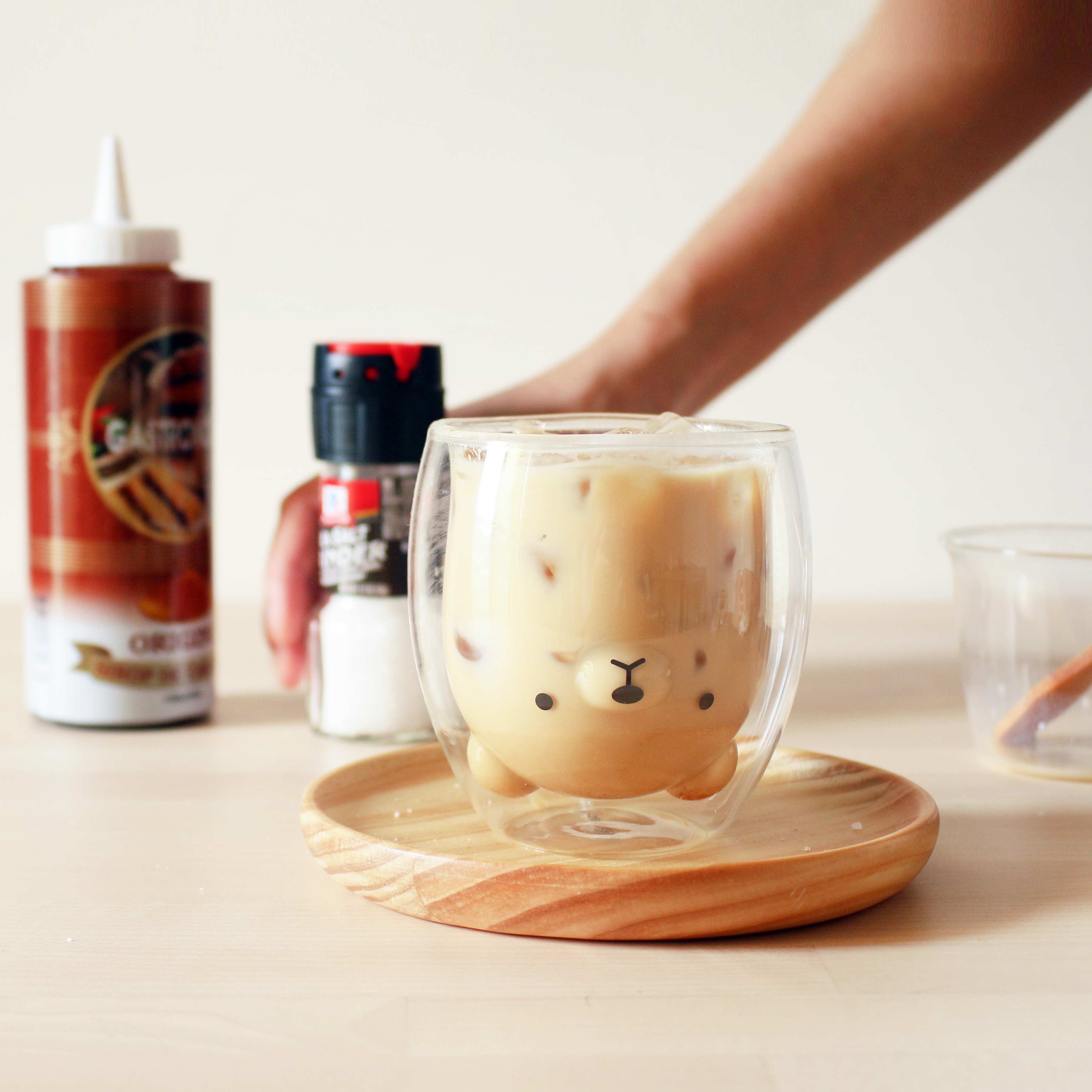 「くま」ダブルウォールグラス