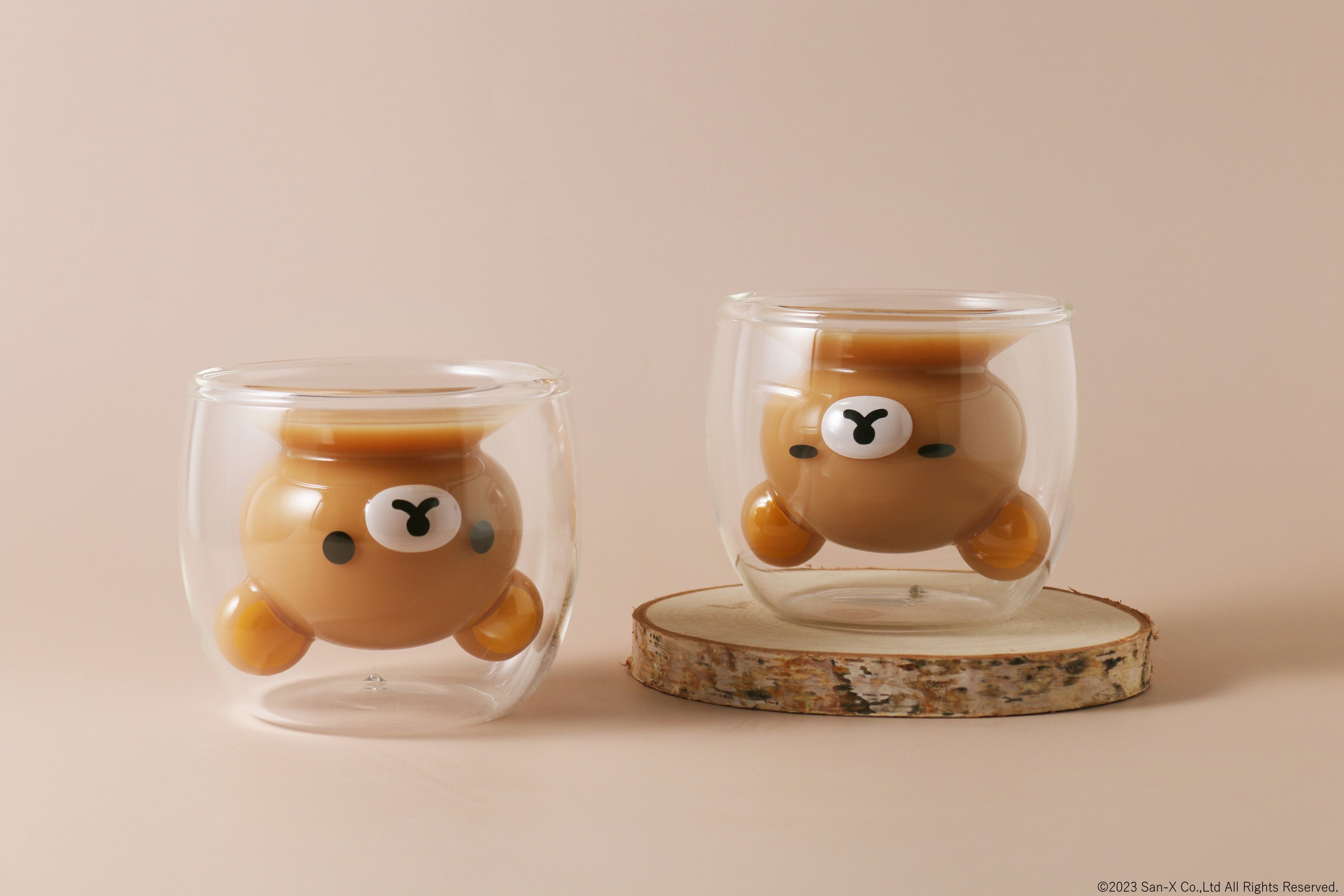 「リラックマ」ダブルウォールグラス