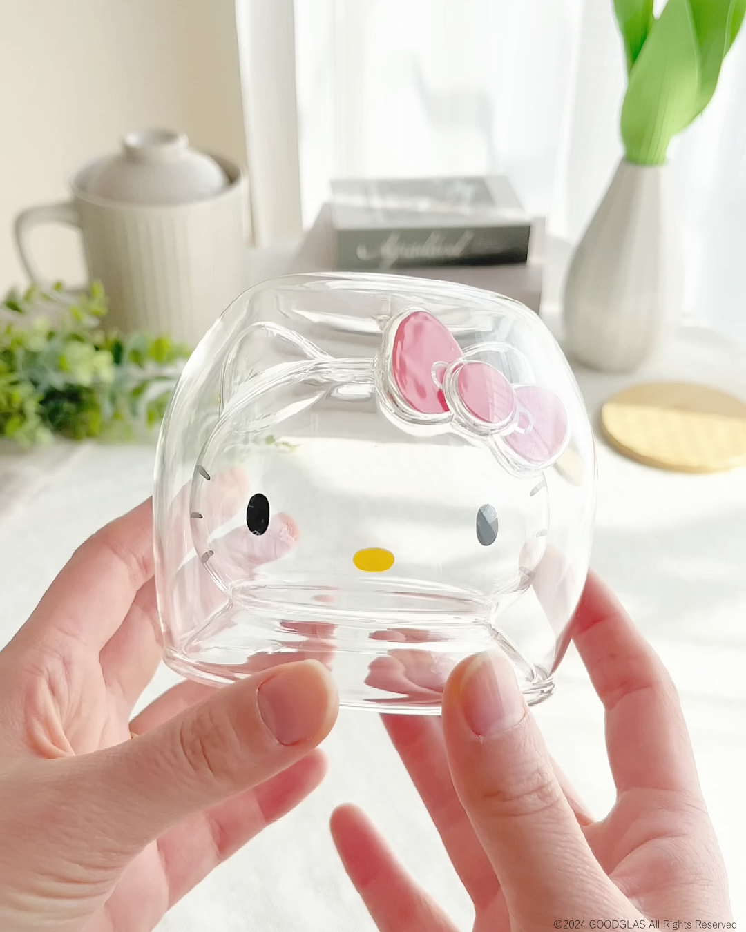 グッドグラス「ハロキティ」ダブルウォールグラス