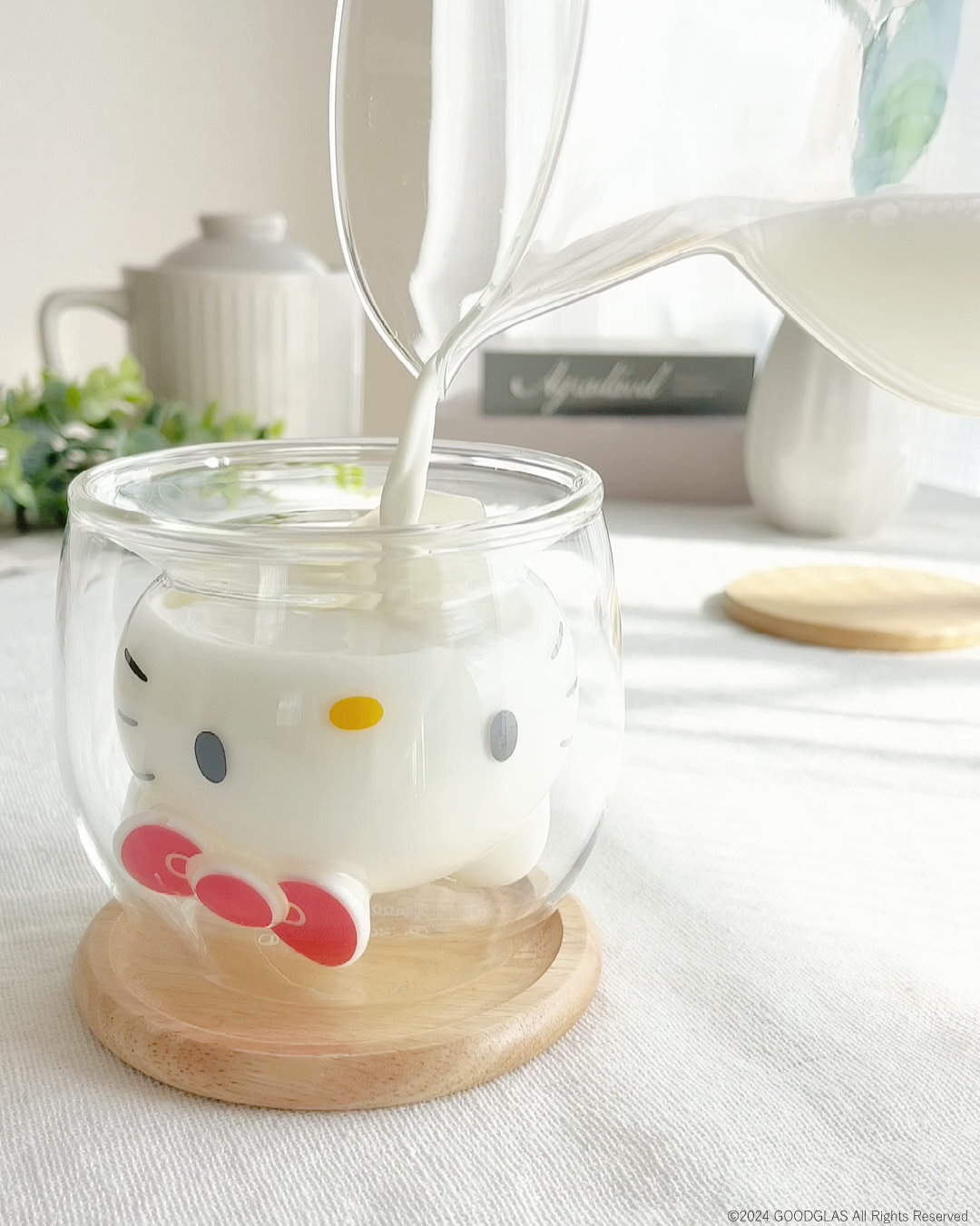 グッドグラス「ハロキティ」ダブルウォールグラス