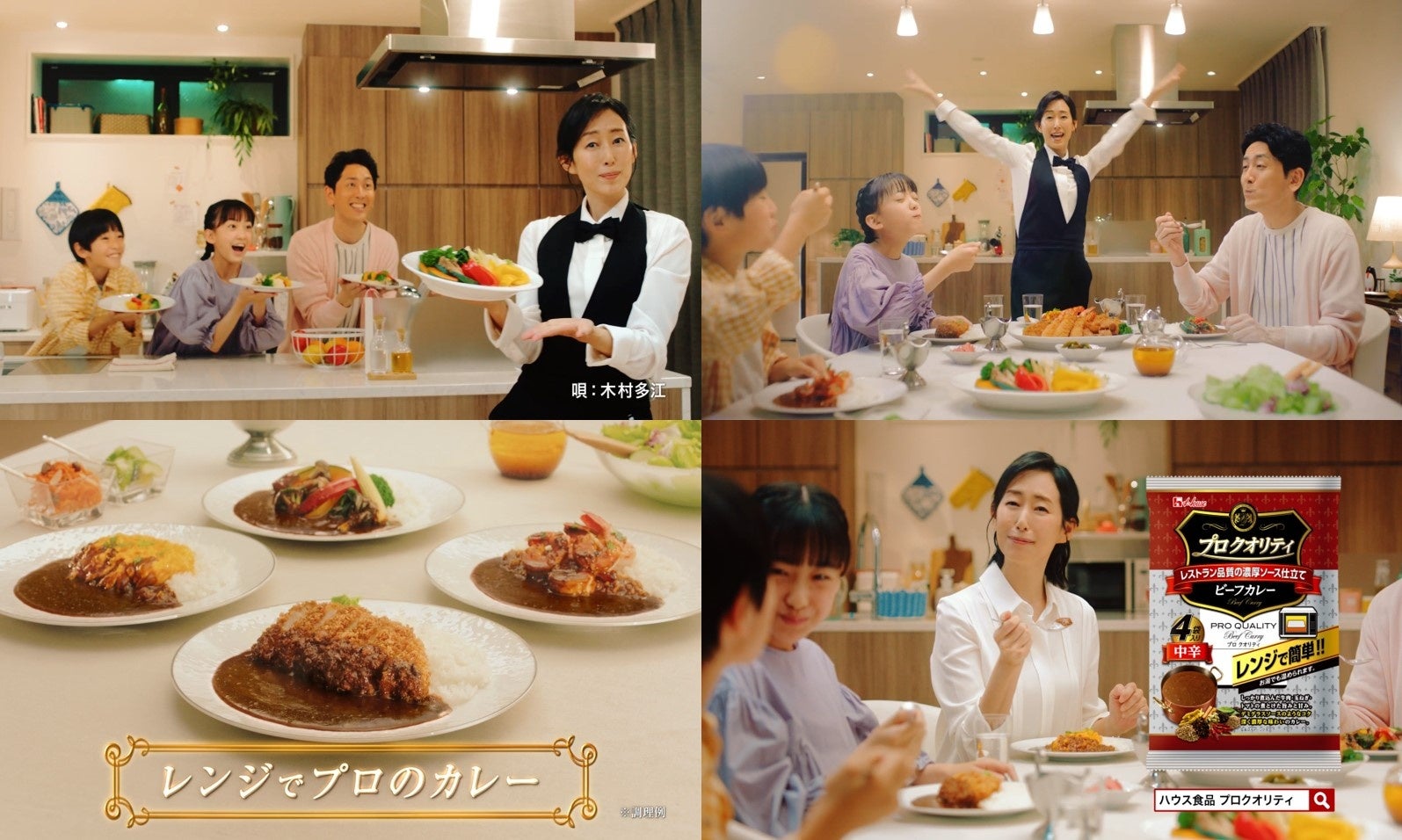 【 新TVCM 「プロのソースで今夜はすてきなカレー」篇より 】