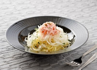 レシピ⑤スマイルボールとハムの冷製パスタ