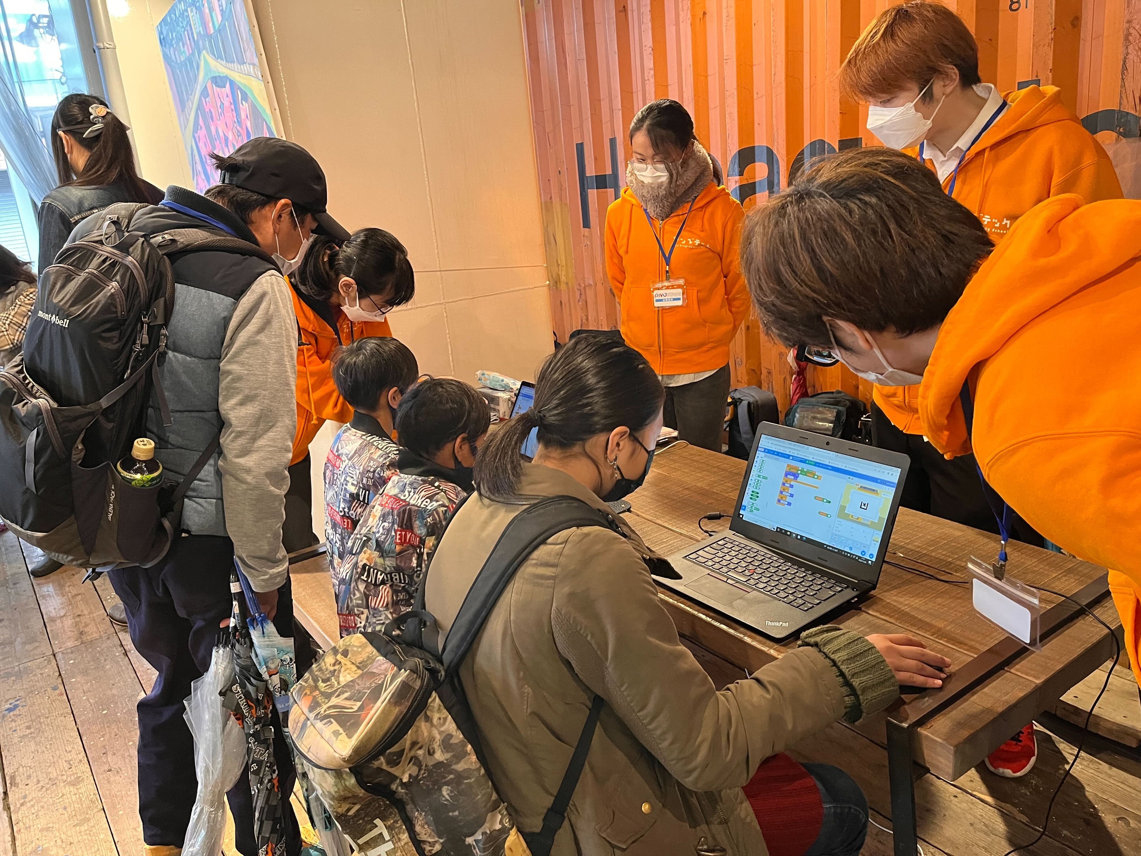 プログラミング体験の様子