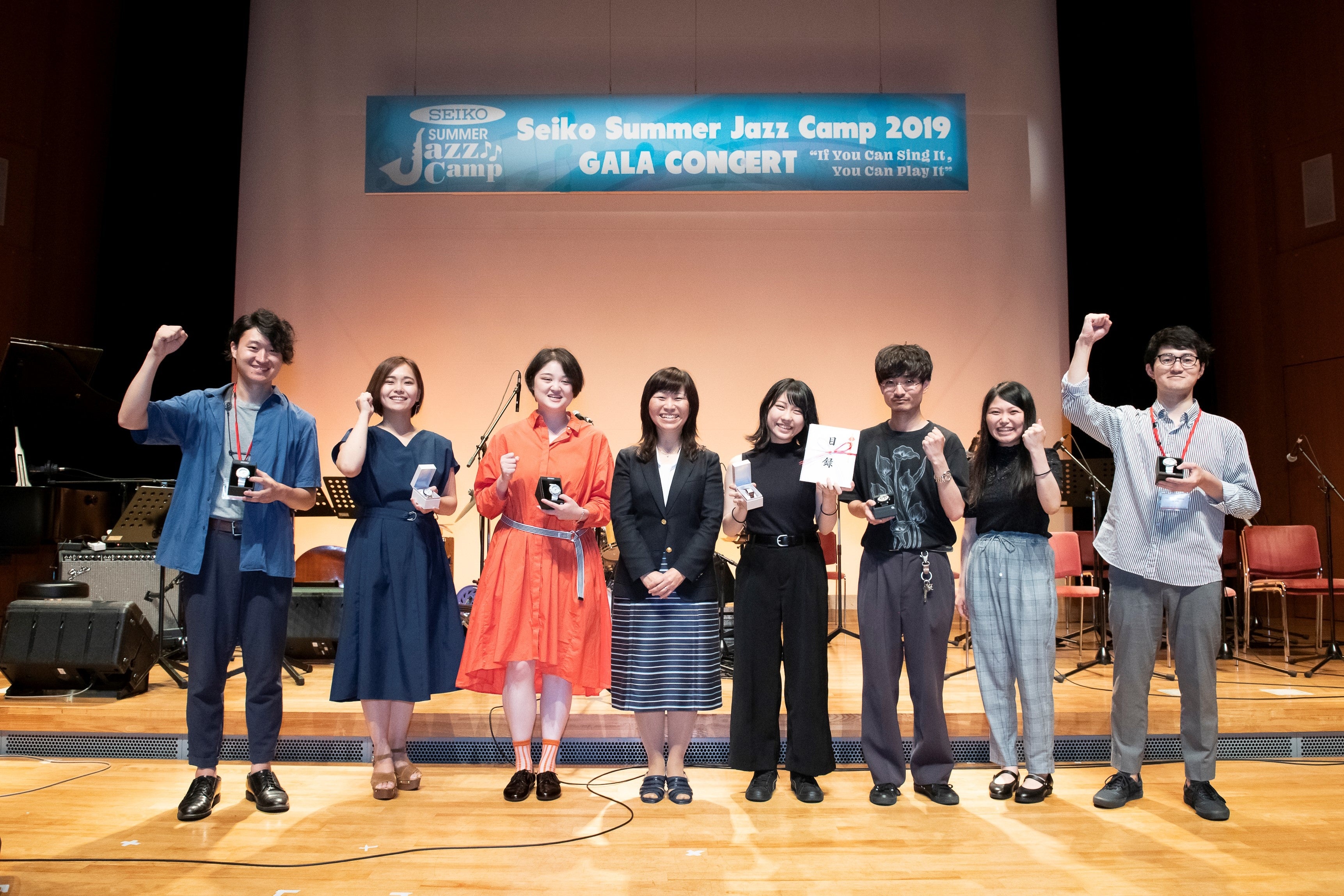 ▲「Seiko Summer Jazz Camp 2019」表彰式の様子