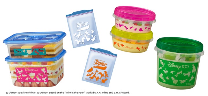 色とりどりのラインナップに「ディズニー100」テーマのジッパーバッグ 色とりどりのラインナップに「ディズニー100」テーマのジッパーバッグ