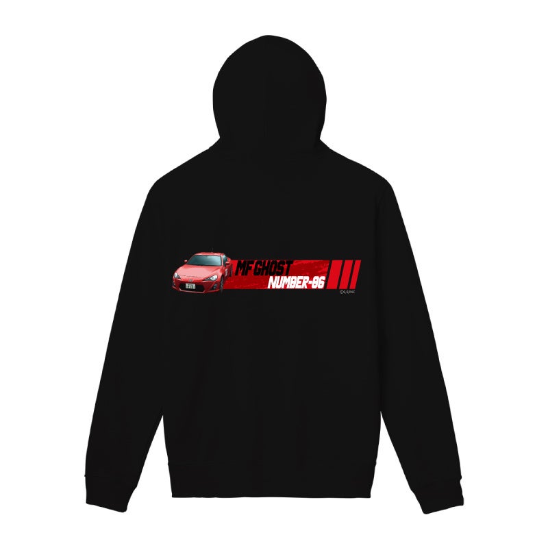 【MFゴースト】ジップアップパーカー（黒）